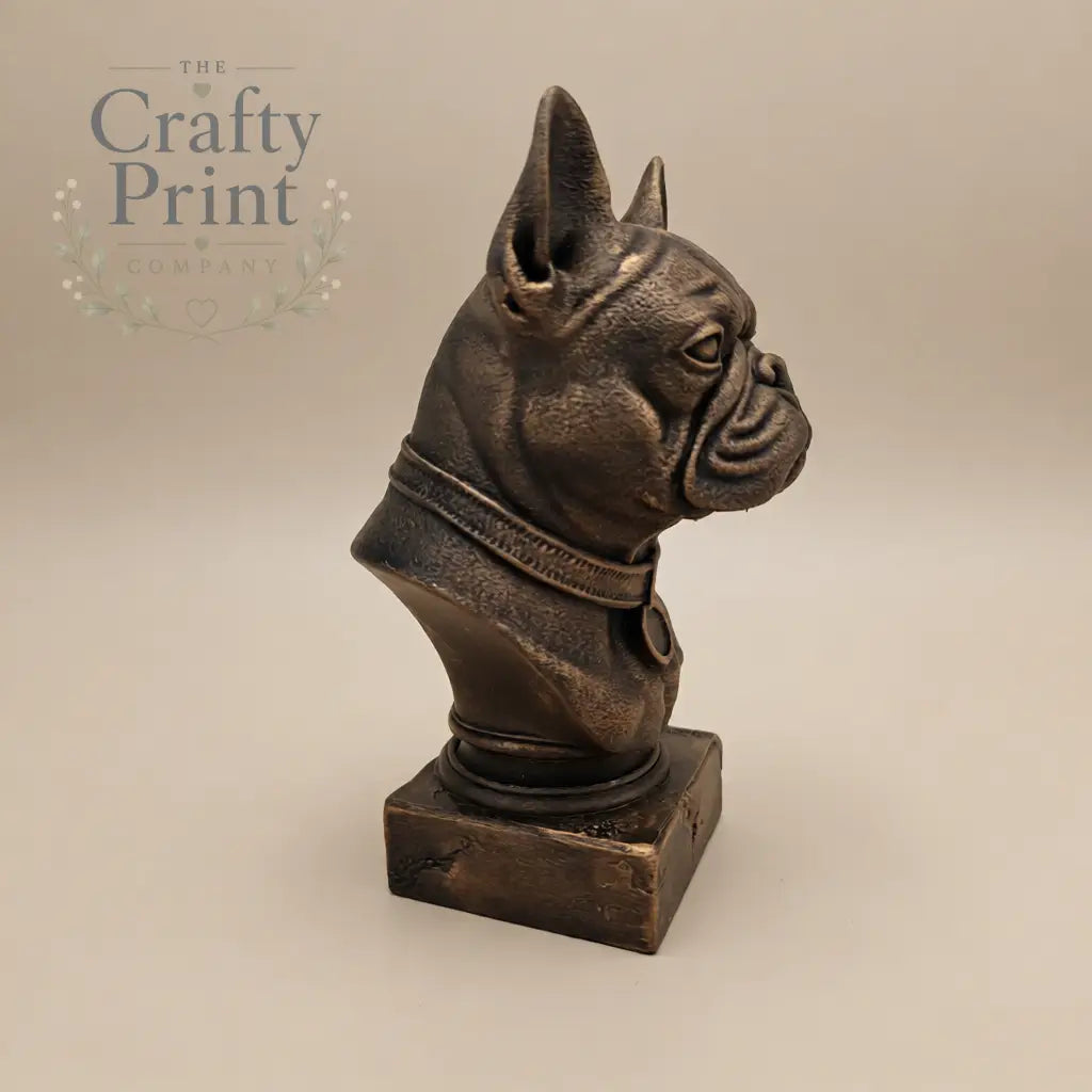 3D Printed French Bulldog Statue / Bust - Home & Garden >