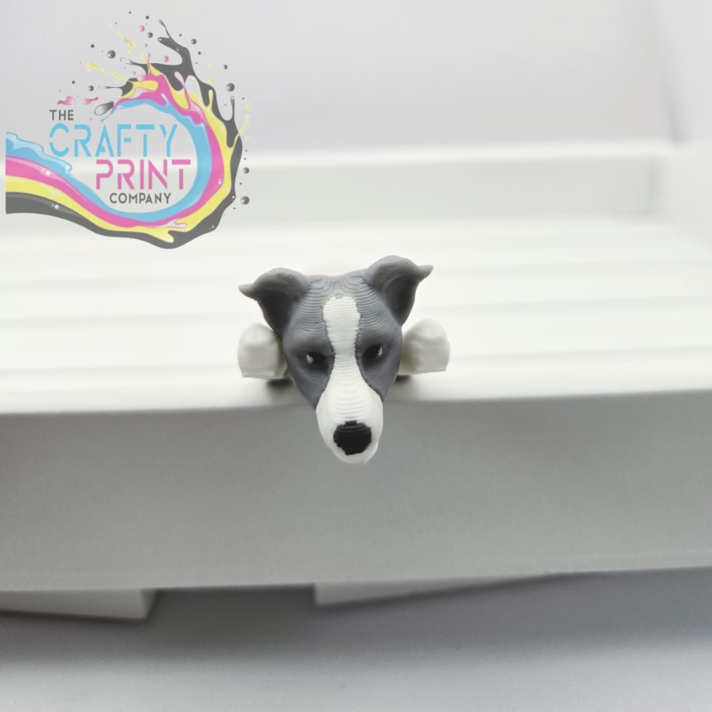 3D Printed Greyhound Dog Articulated Flexi Keyring/Fidget