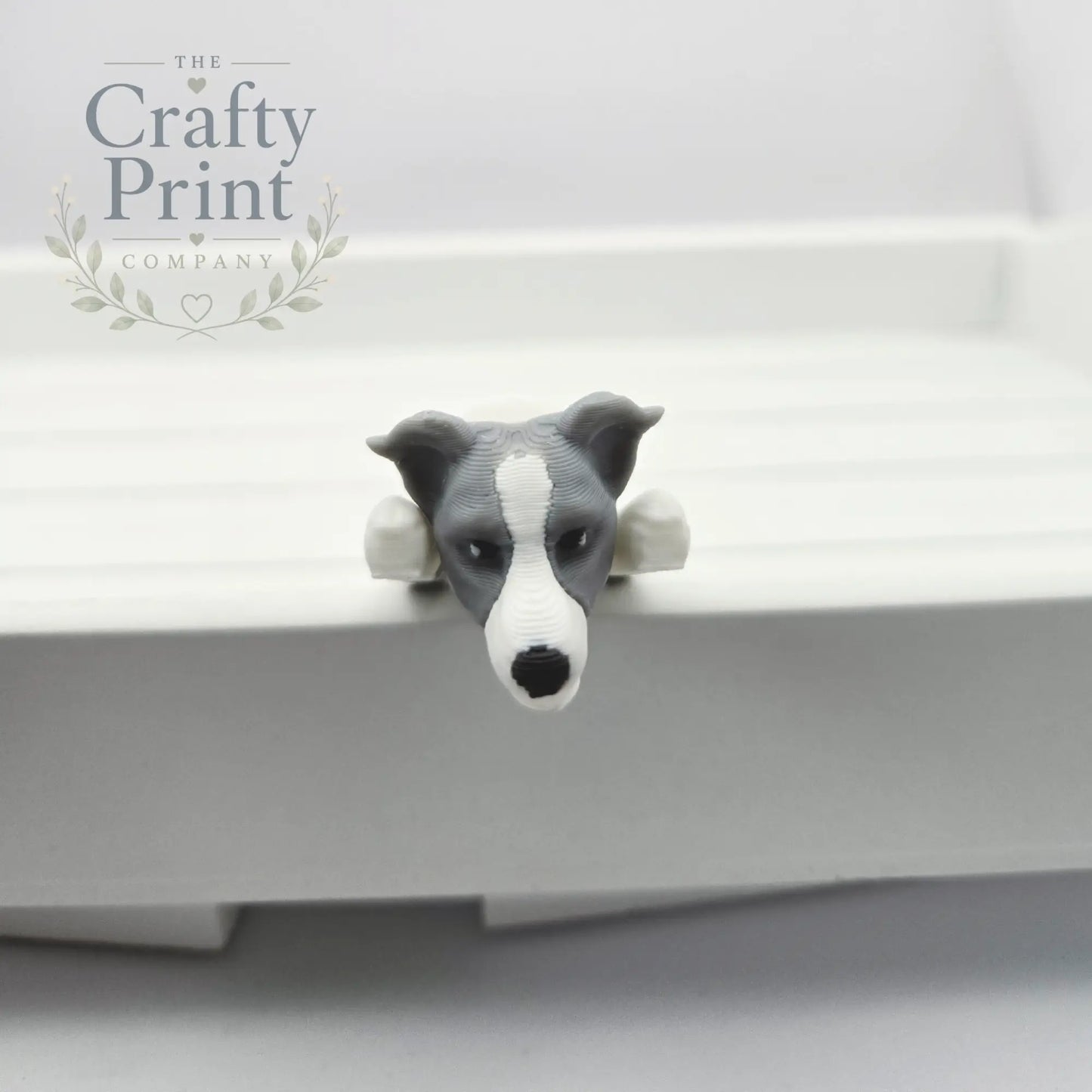 3D Printed Greyhound Dog Articulated Flexi Keyring/Fidget