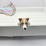 3D Printed Greyhound Dog Articulated Flexi Keyring/Fidget