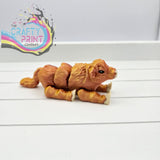 3D Printed Highland Cow Articulated Flexi Keyring/Fidget