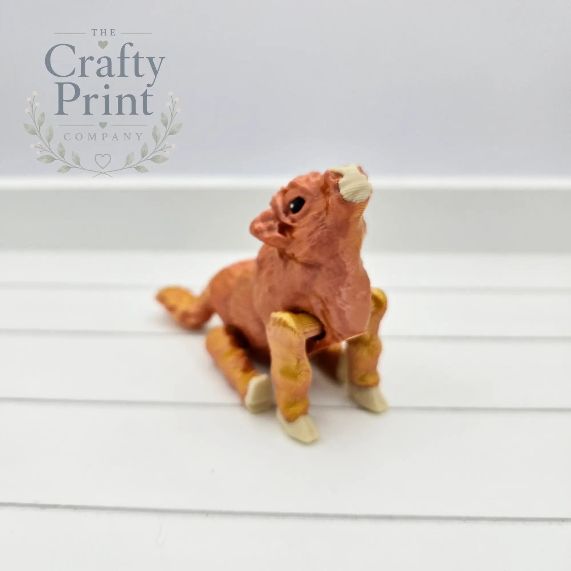 3D Printed Highland Cow Articulated Flexi Keyring/Fidget