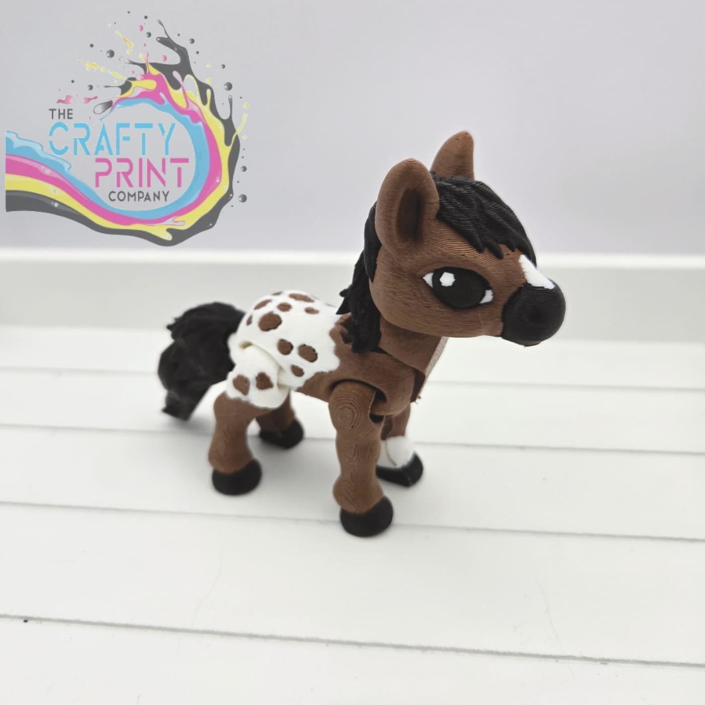 3D Printed Horse Articulated Fidget - Appaloosa