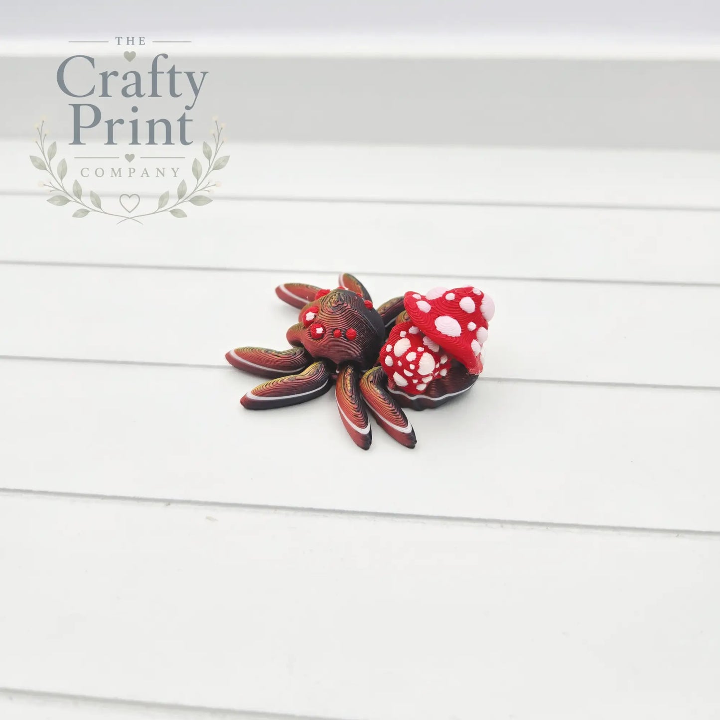 3D Printed Mini Mushroom Spider - Home & Garden > Decor