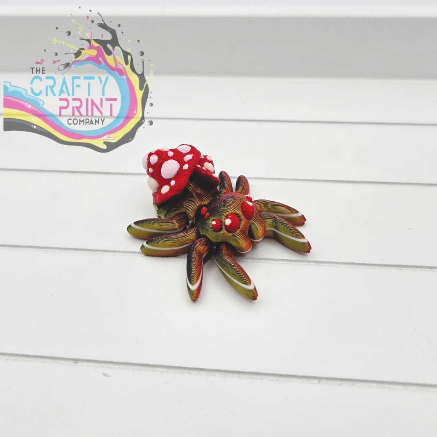 3D Printed Mini Mushroom Spider - Home & Garden > Decor