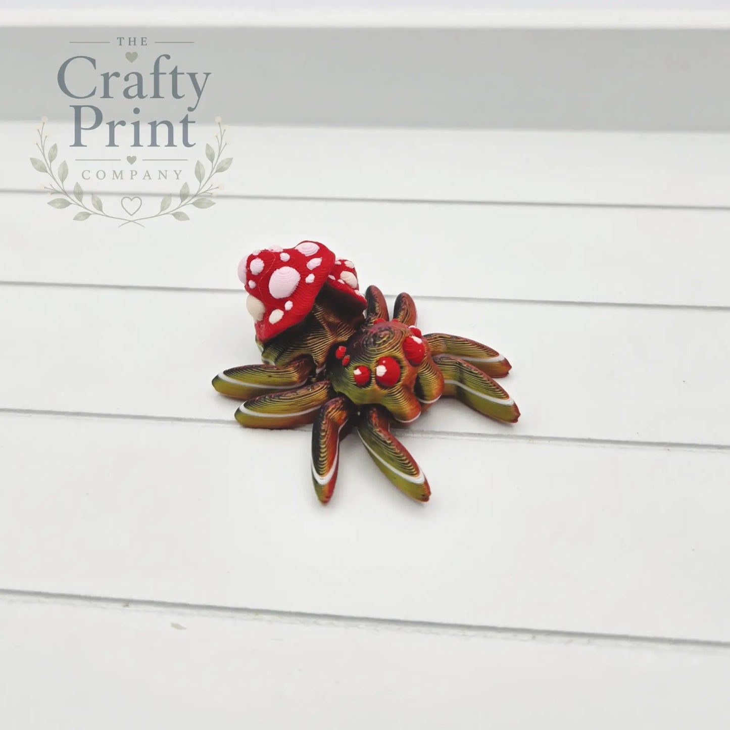 3D Printed Mini Mushroom Spider - Home & Garden > Decor