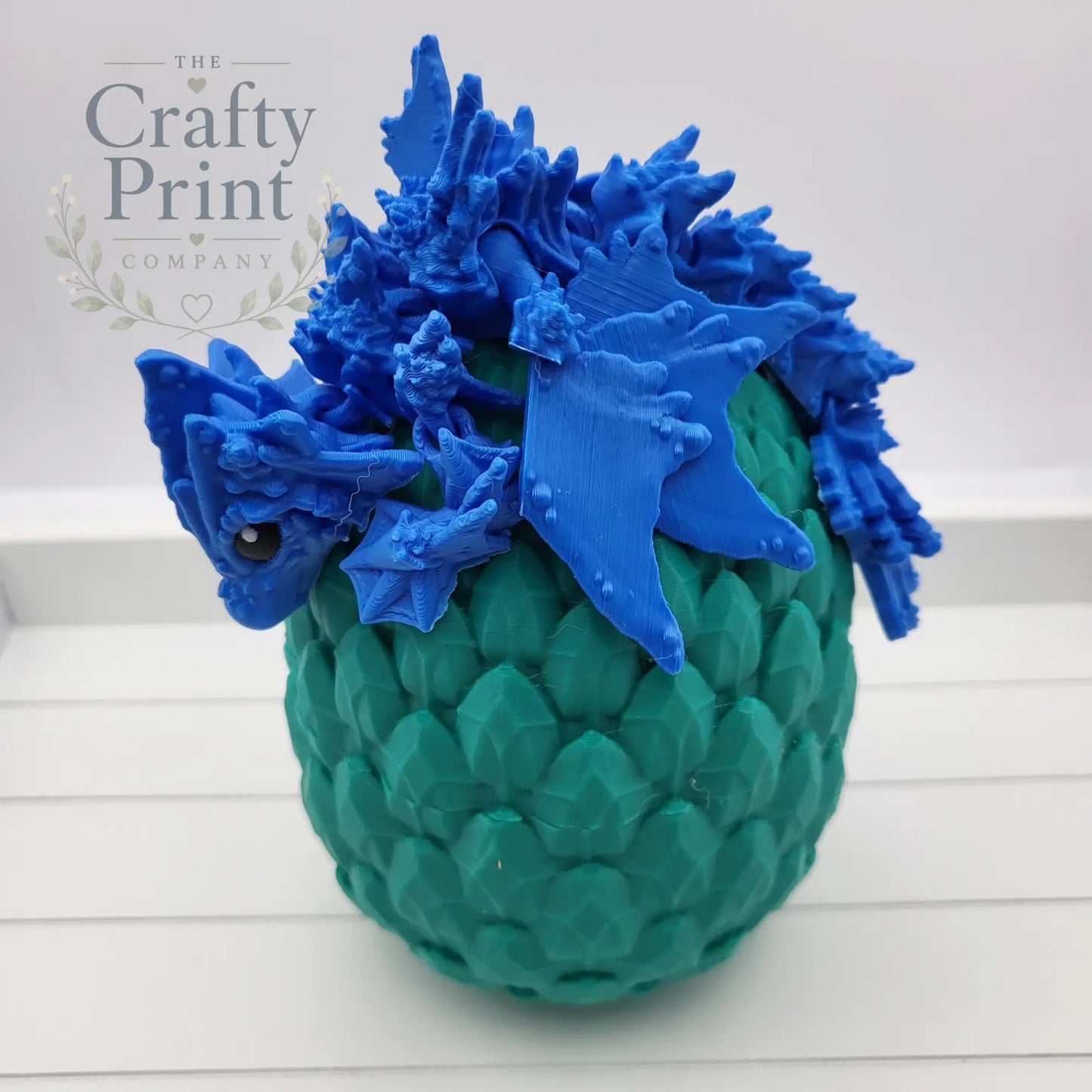 3D Printed Ocean Tadling Dragon in Egg