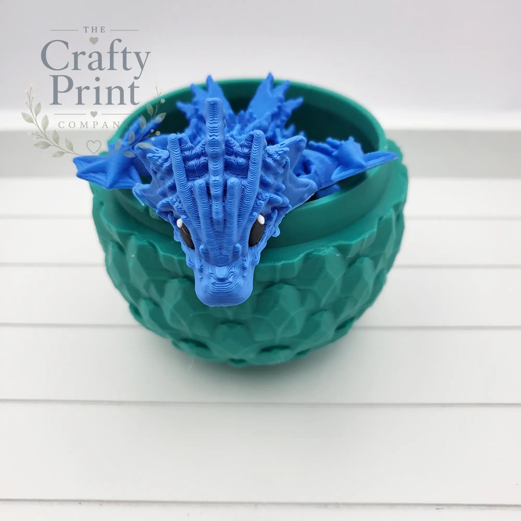 3D Printed Ocean Tadling Dragon in Egg