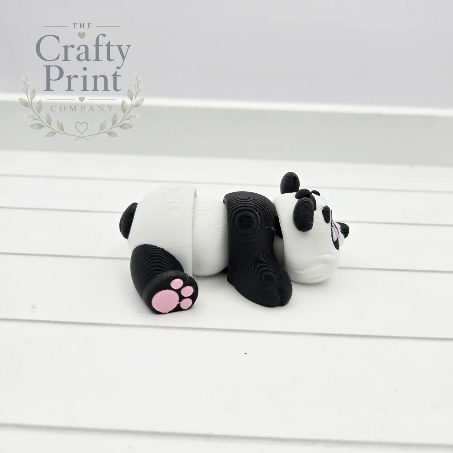 3D Printed Panda Articulated Flexi Keyring/Fidget