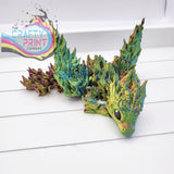 3D Printed Phoenix Dragon - Tri Colour Red/Gold/Blue