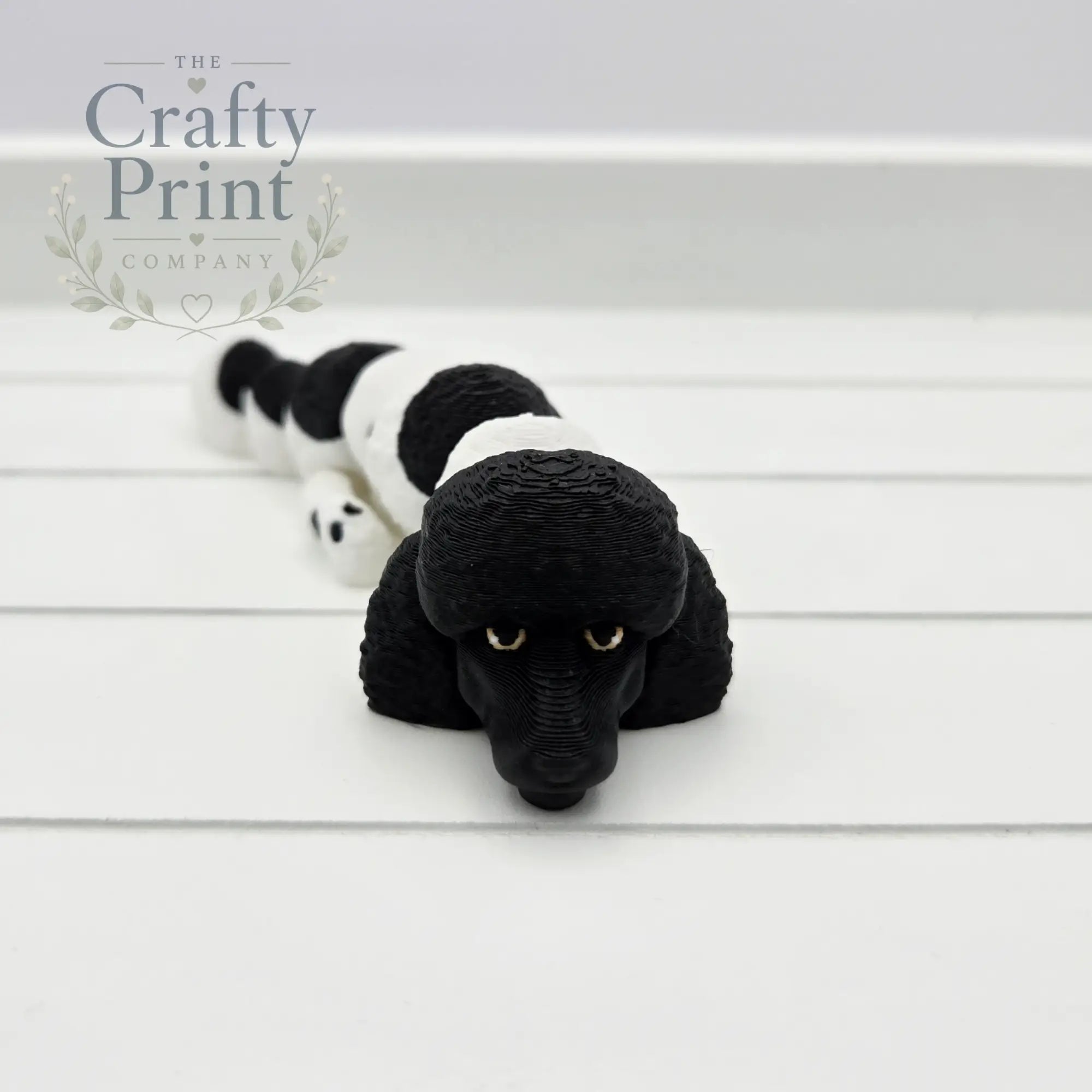 3D Printed Poodle Dog Articulated Flexi Keyring/Fidget