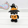 3D Printed Pumpkin Panda Articulated Flexi Keyring/Fidget