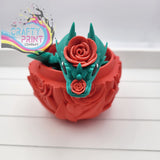 3D Printed Rose Dragon and Egg