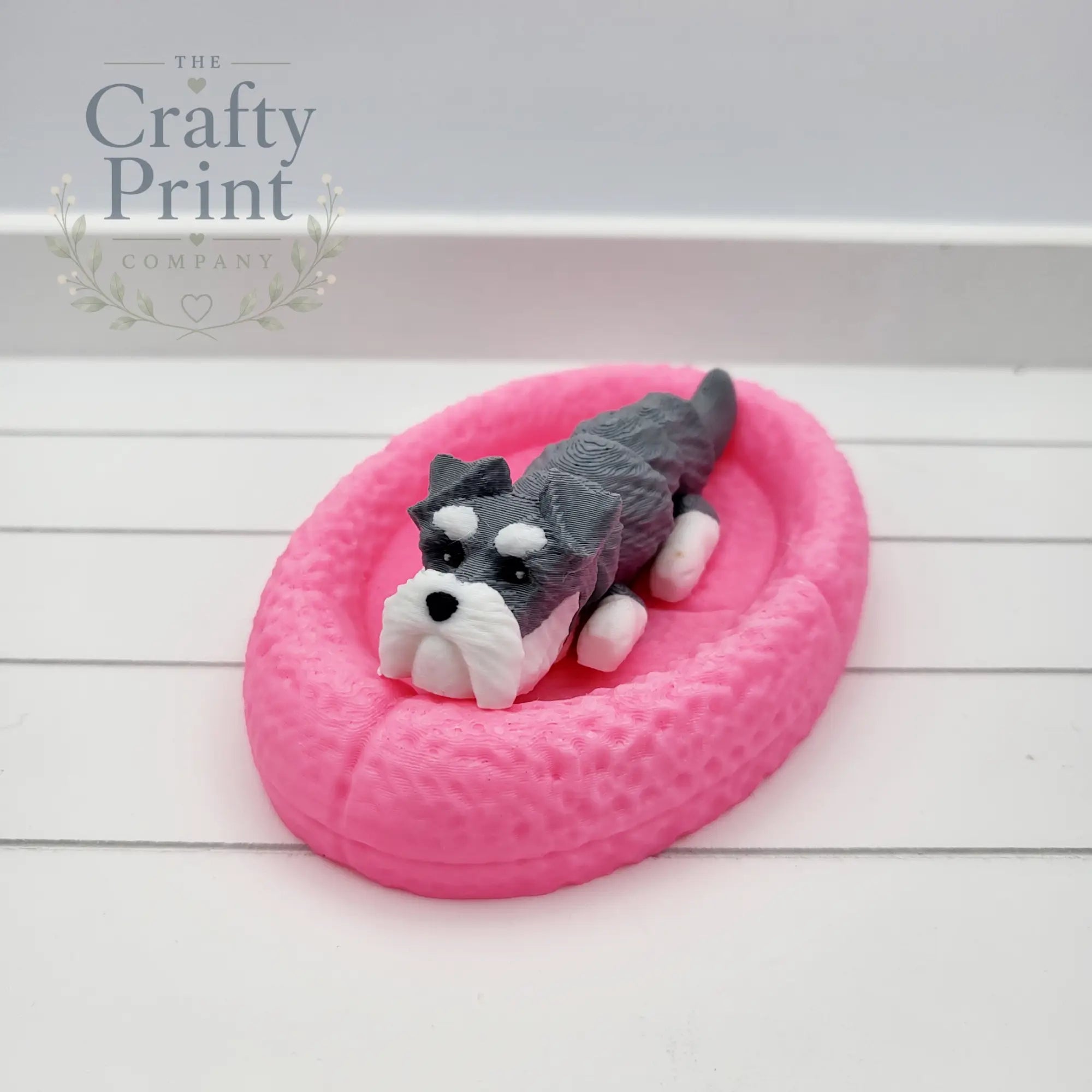 3D Printed Schnauzer Articulated Flexi Keyring/Fidget
