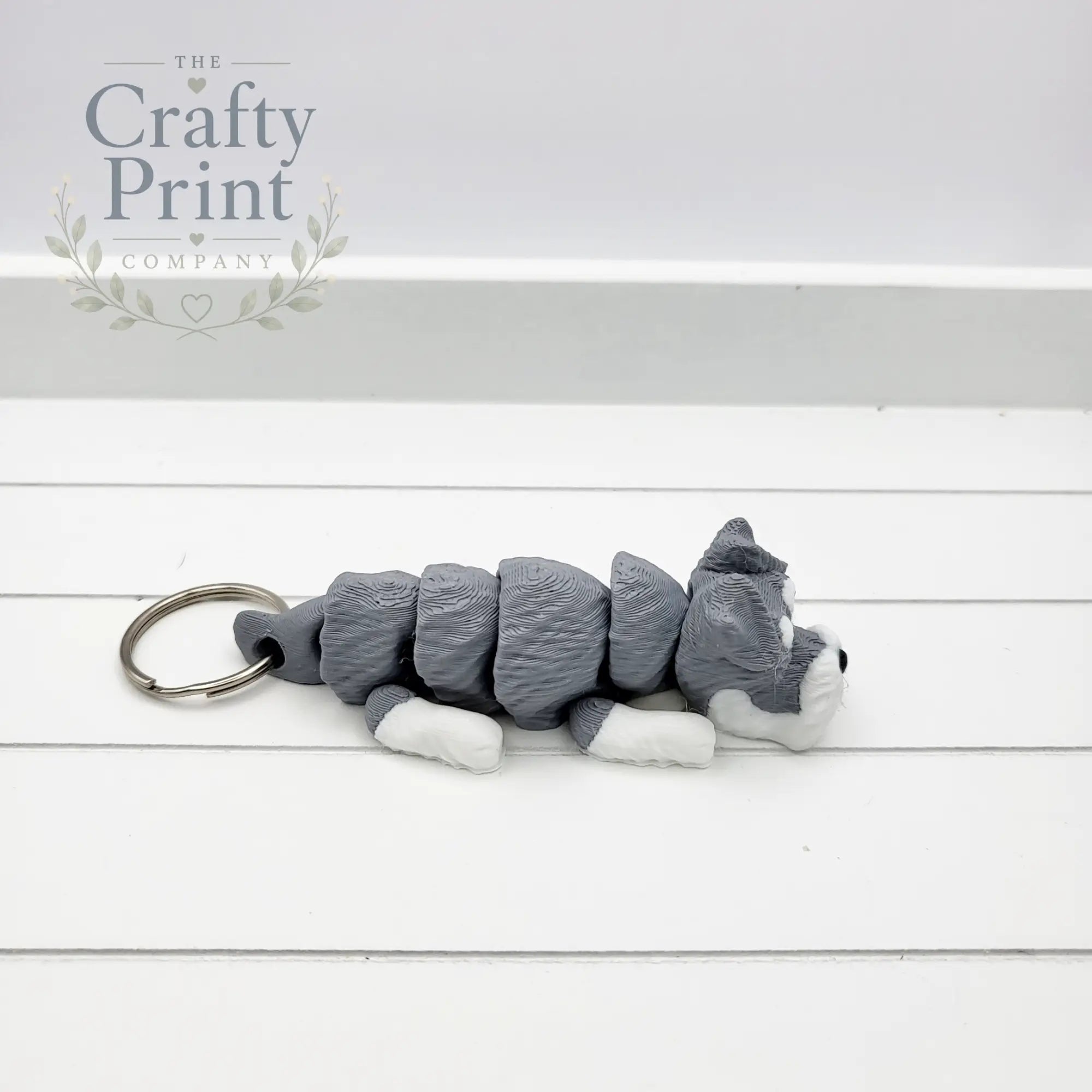 3D Printed Schnauzer Articulated Flexi Keyring/Fidget