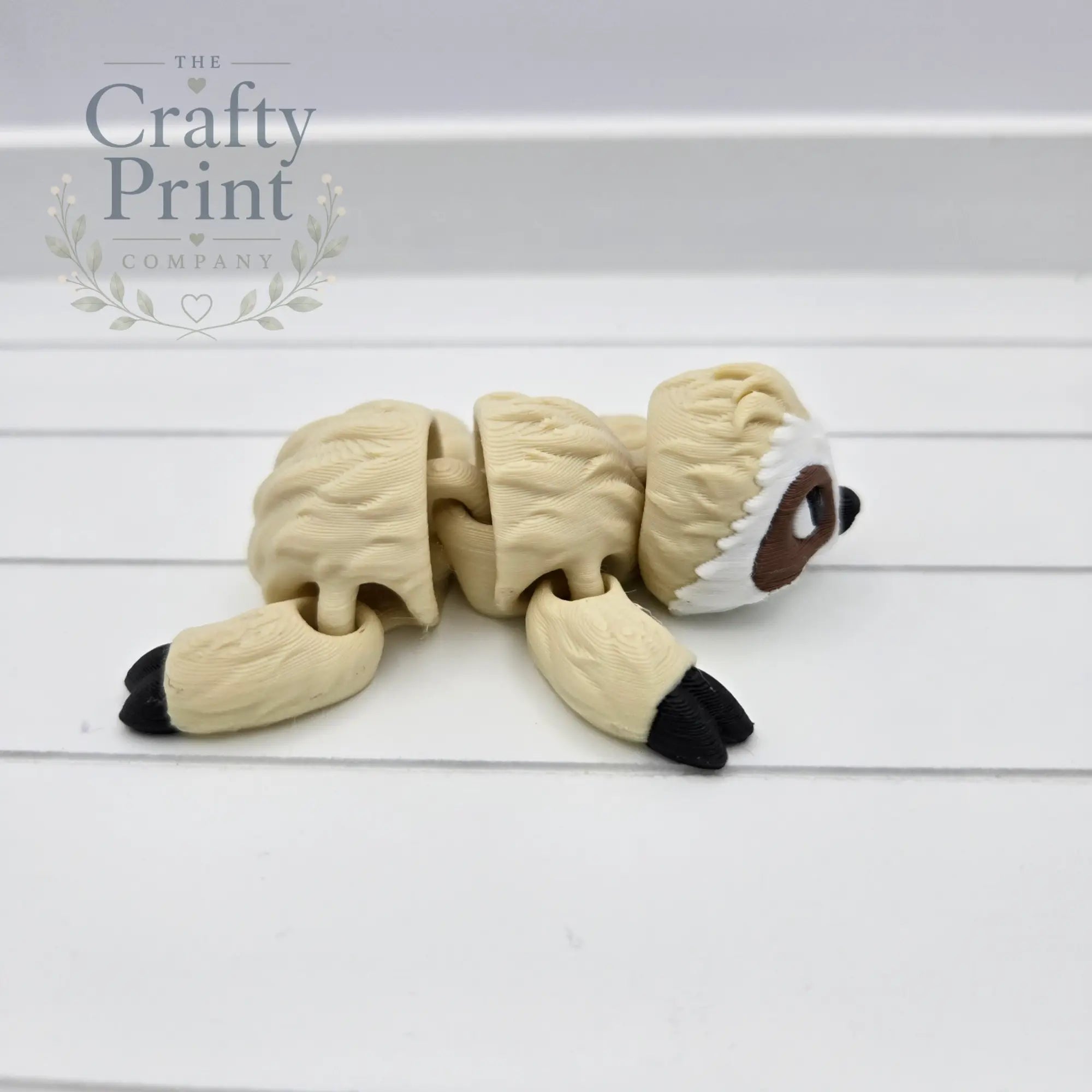 3D Printed Sloth Articulated Flexi Keyring/Fidget