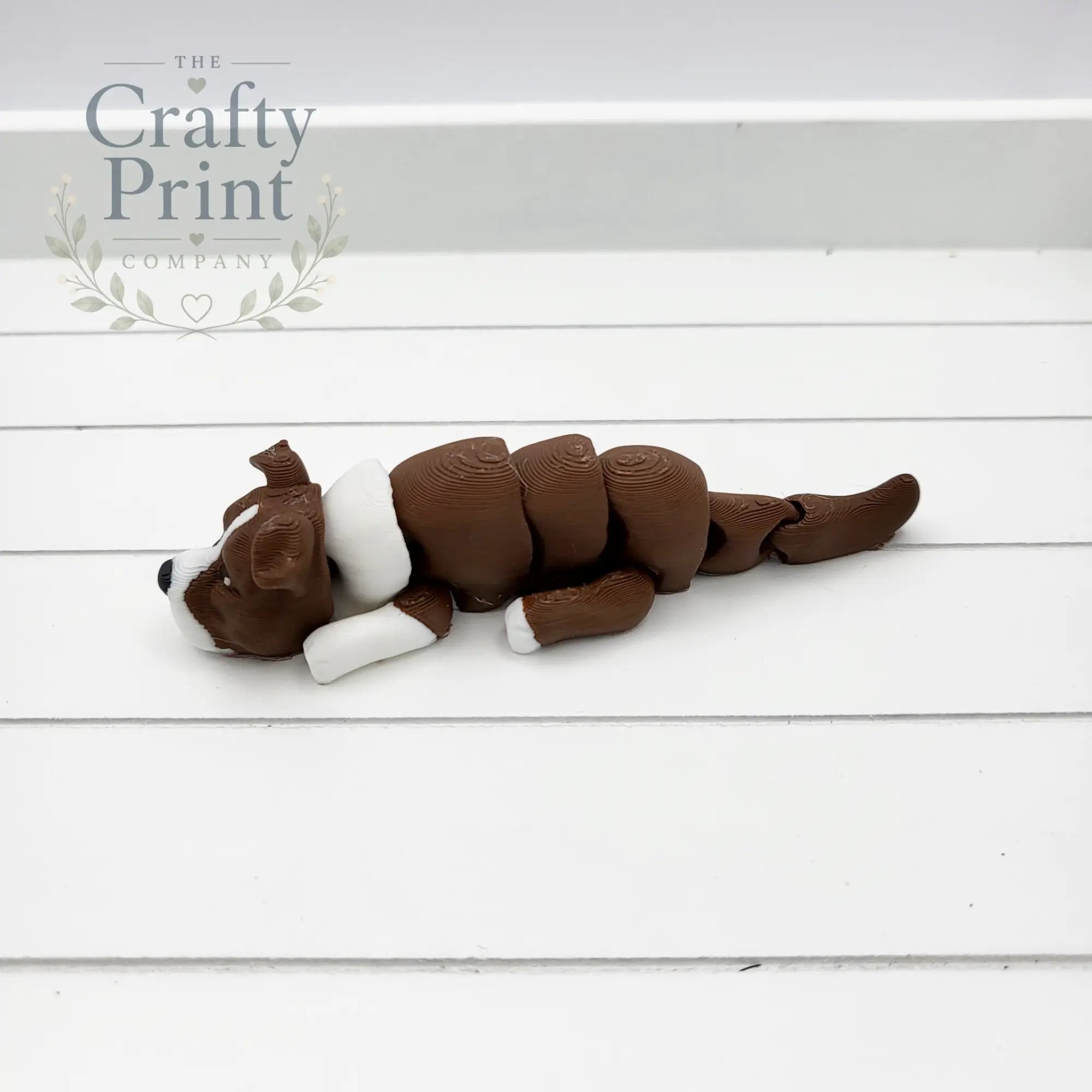 3D Printed Staffy Articulated Flexi Keyring/Fidget