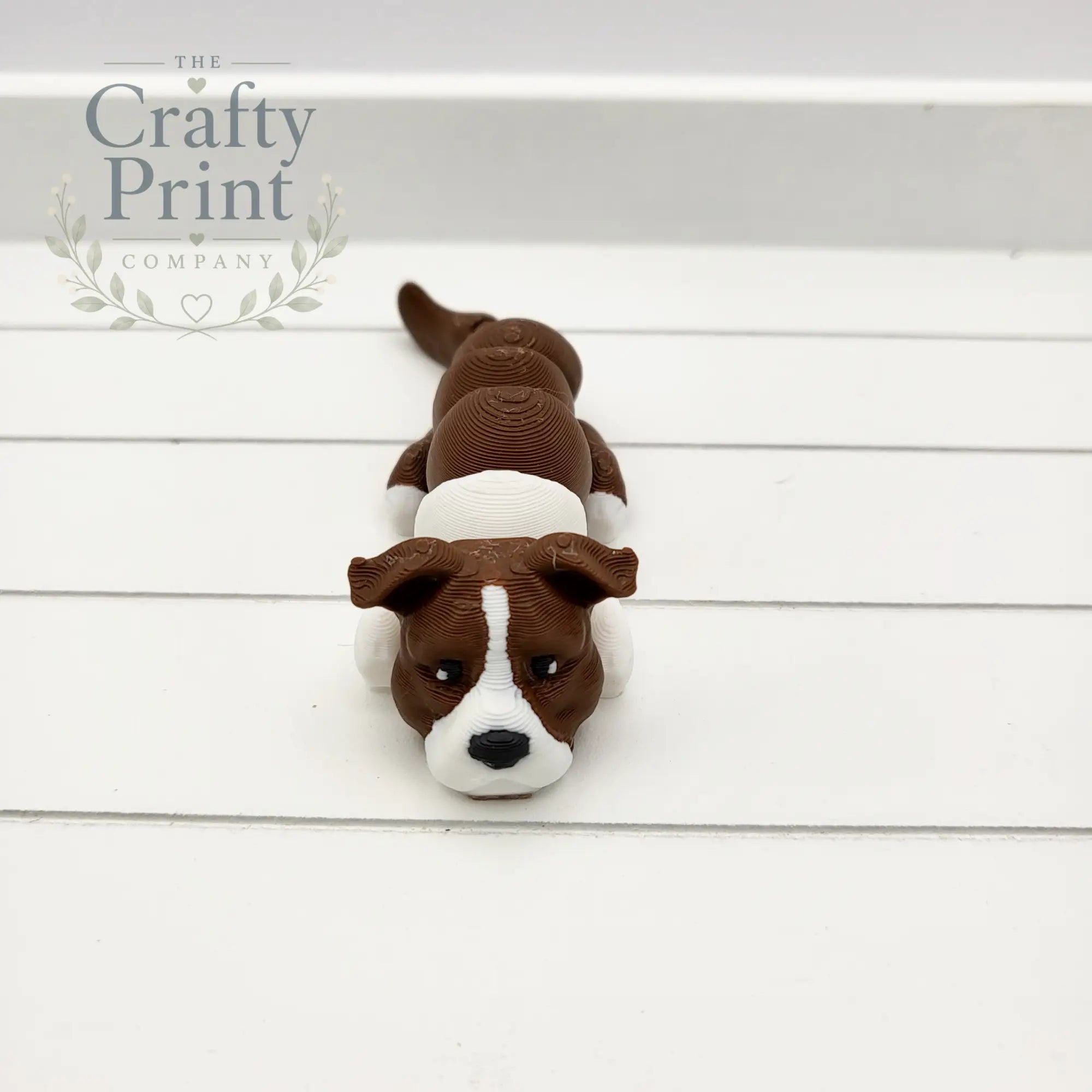 3D Printed Staffy Articulated Flexi Keyring/Fidget