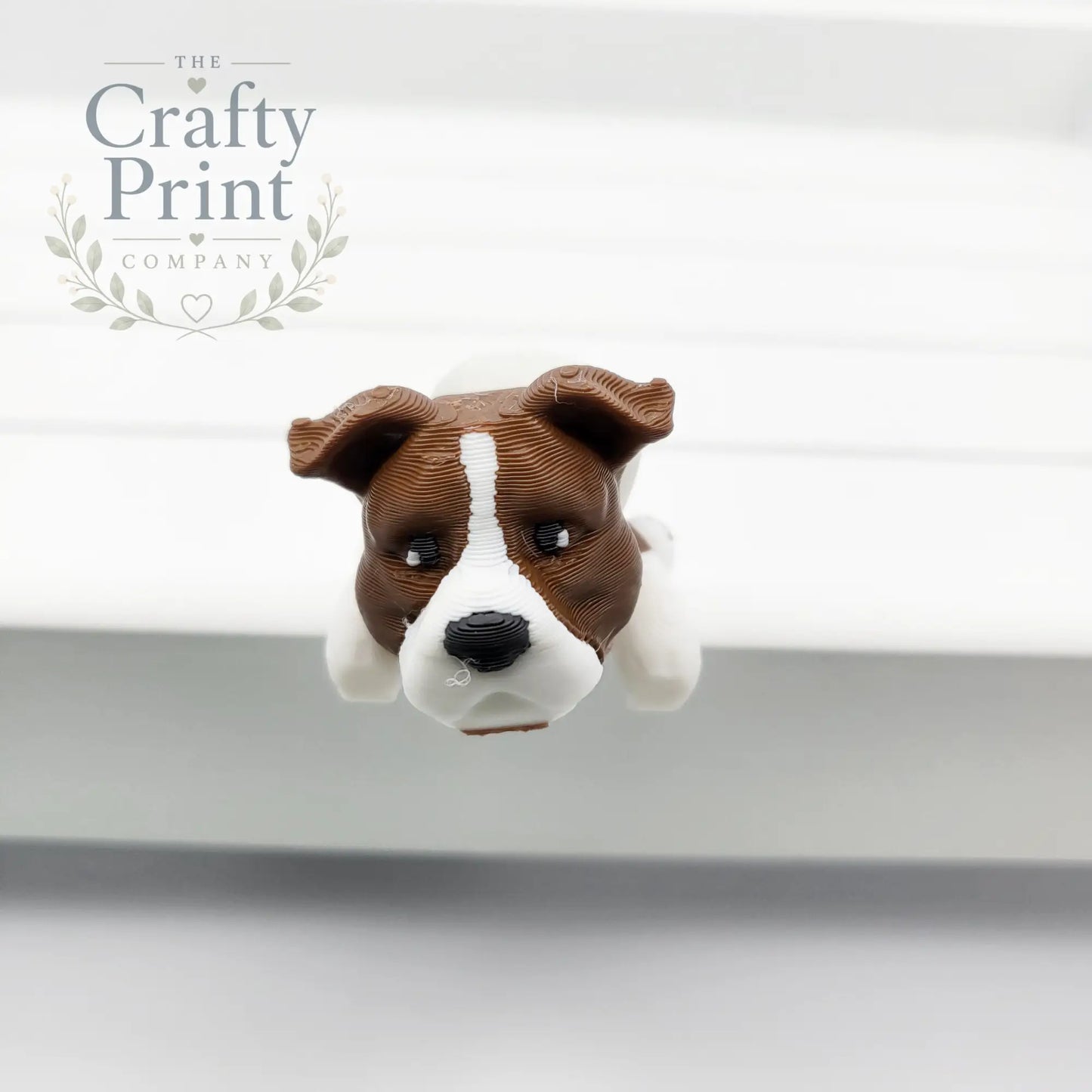 3D Printed Staffy Articulated Flexi Keyring/Fidget