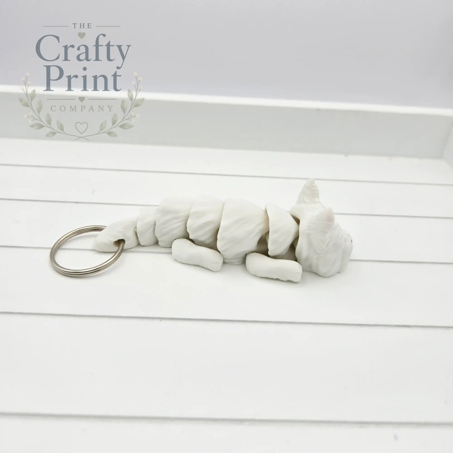 3D Printed Westie Articulated Flexi Keyring/Fidget