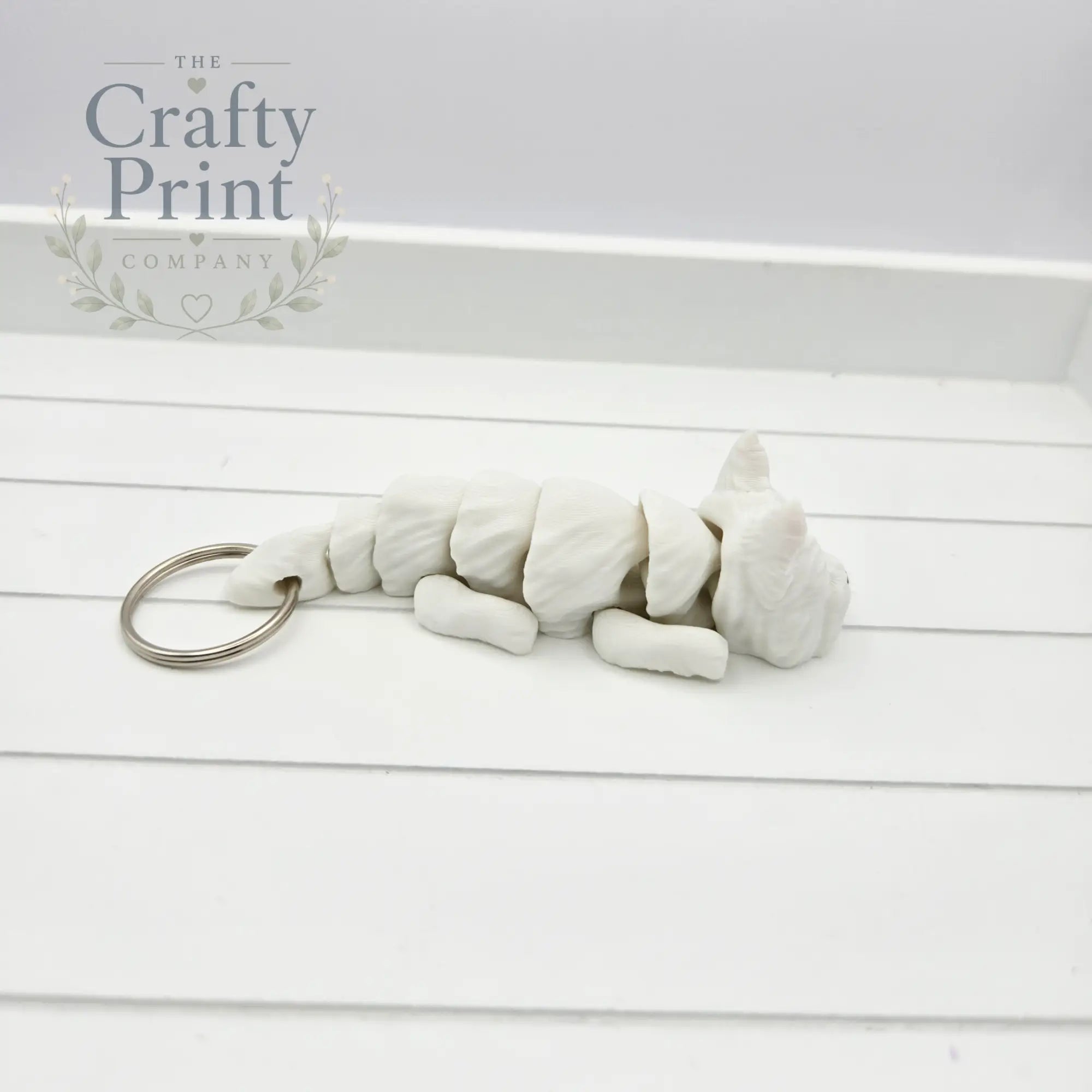 3D Printed Westie Articulated Flexi Keyring/Fidget
