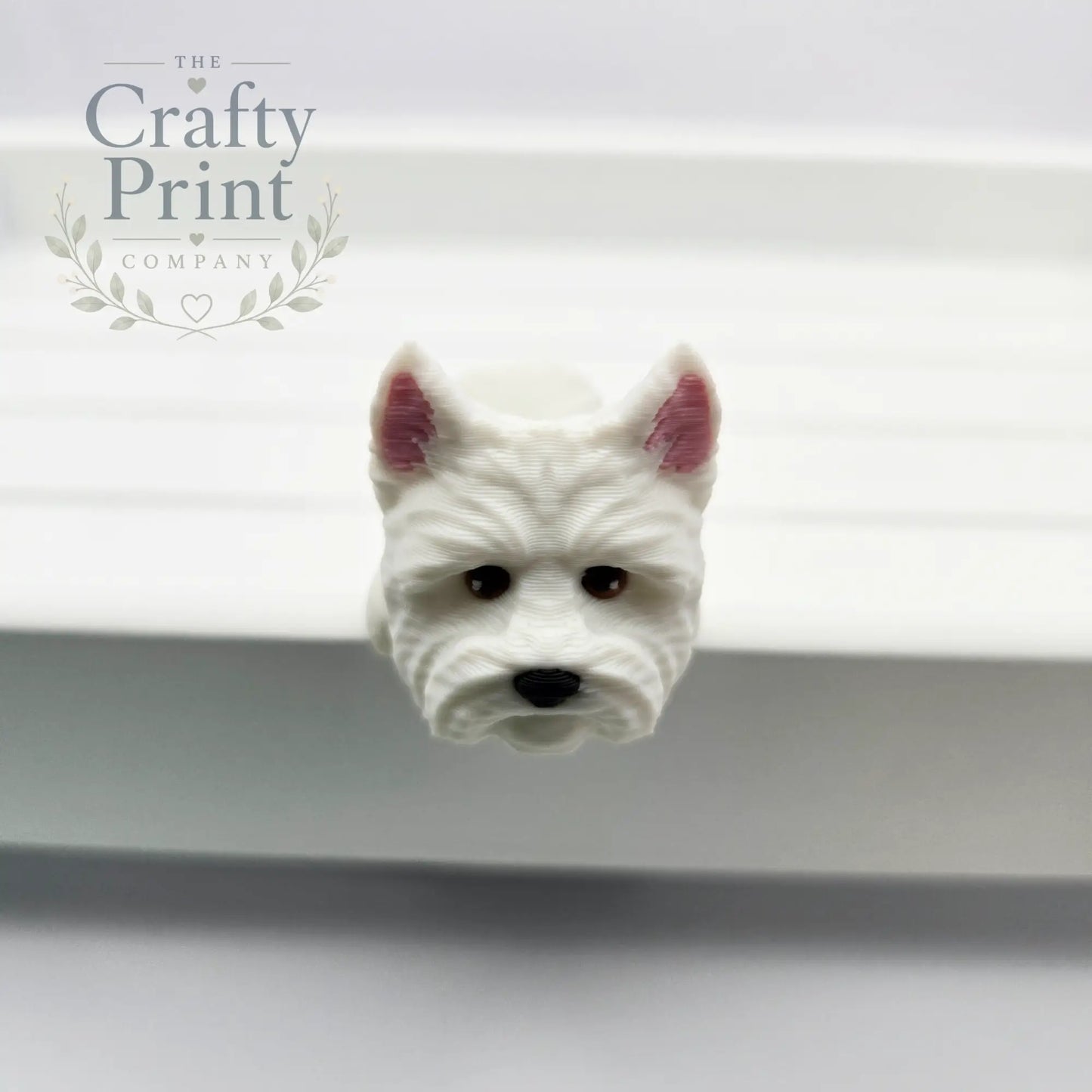 3D Printed Westie Articulated Flexi Keyring/Fidget
