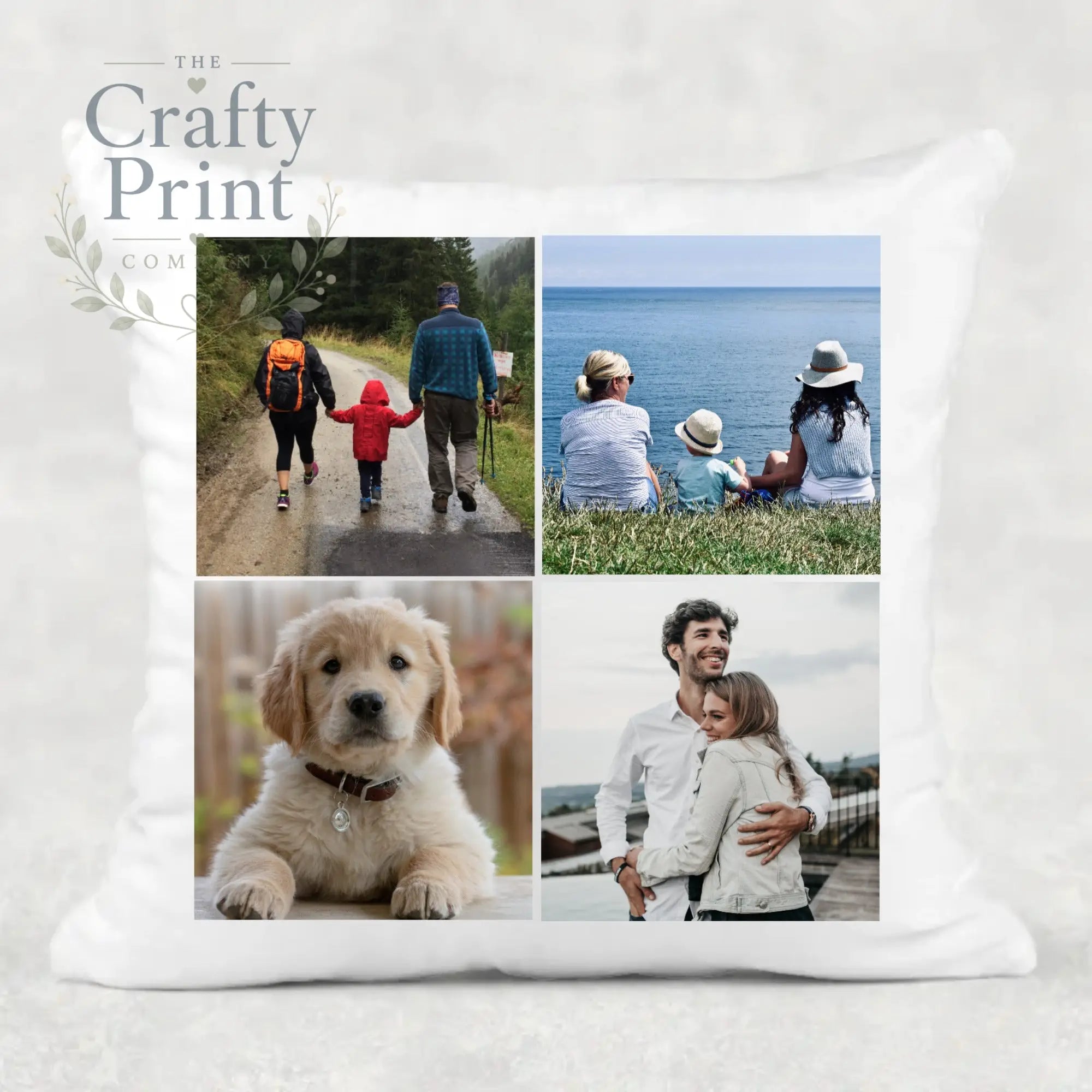 4 Photo Personalised Cushion Cover - Chair & Sofa Cushions