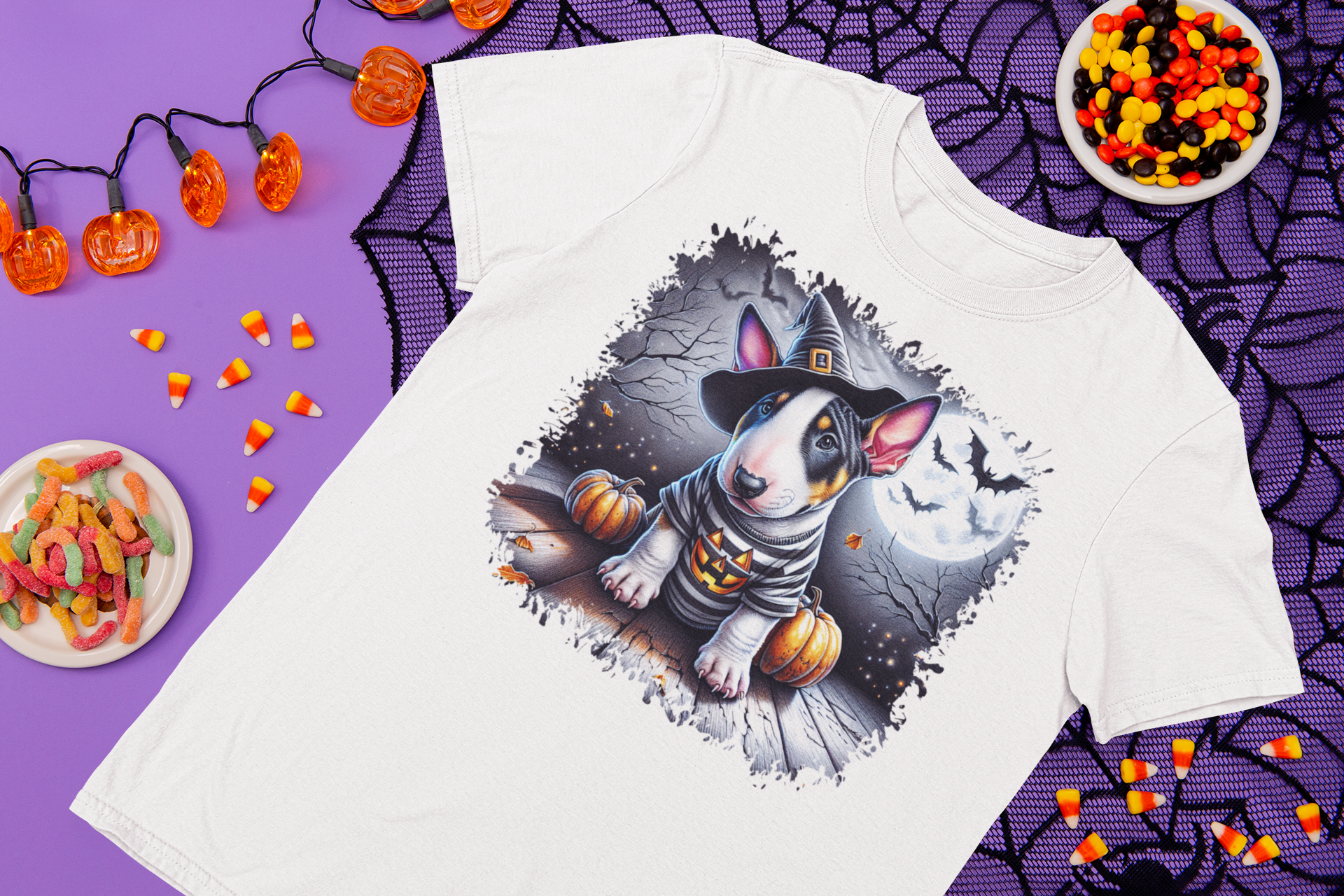 Halloween Bull Terrier Children's T-shirt