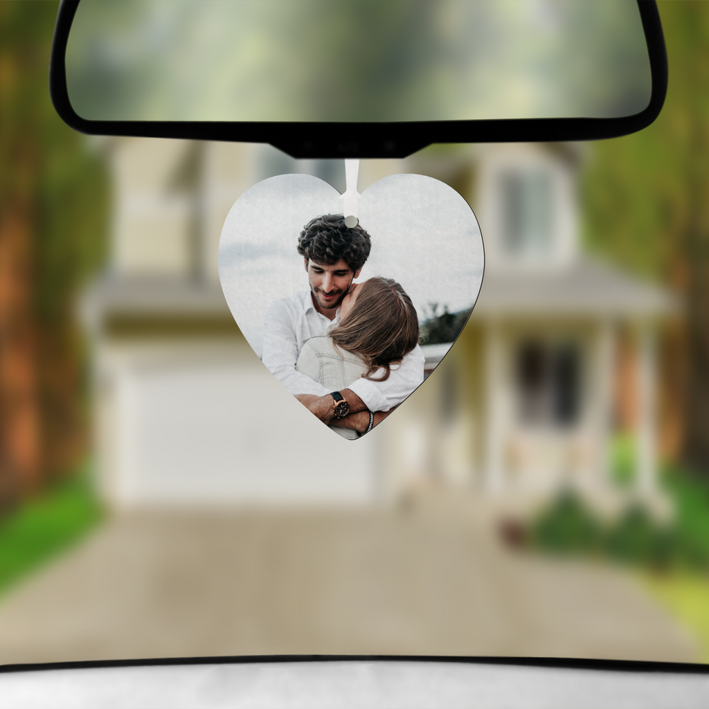 Design your Own Car Air Freshener Heart Shape with Fragrance Bottle
