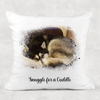 Personalised Watercolour Photo Cushion