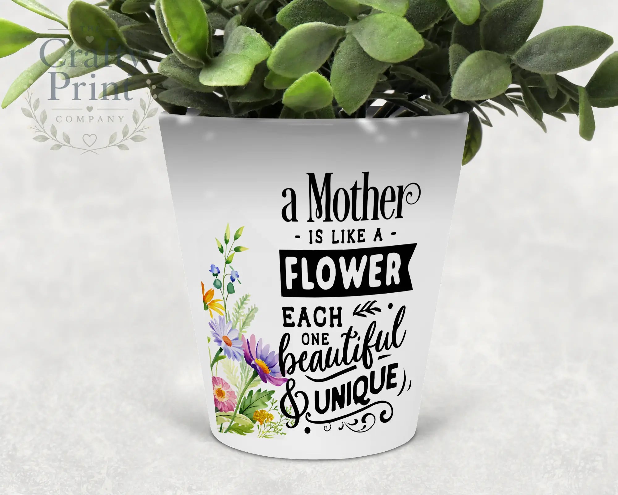 A Mother is like a flower Plant Pot - Home & Garden > Lawn