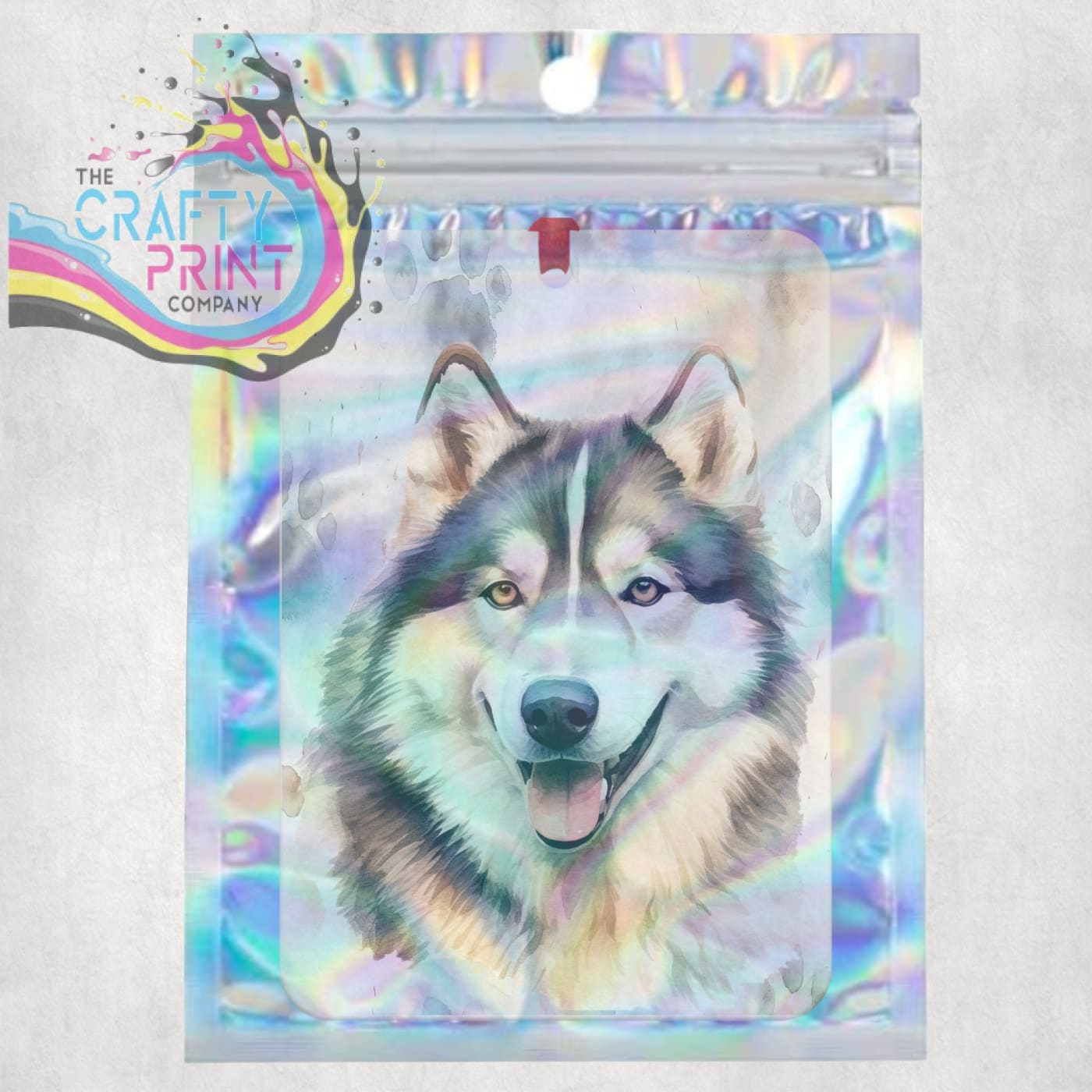 Alaskan Malamute Paw Print Car Air Freshener - Vehicle