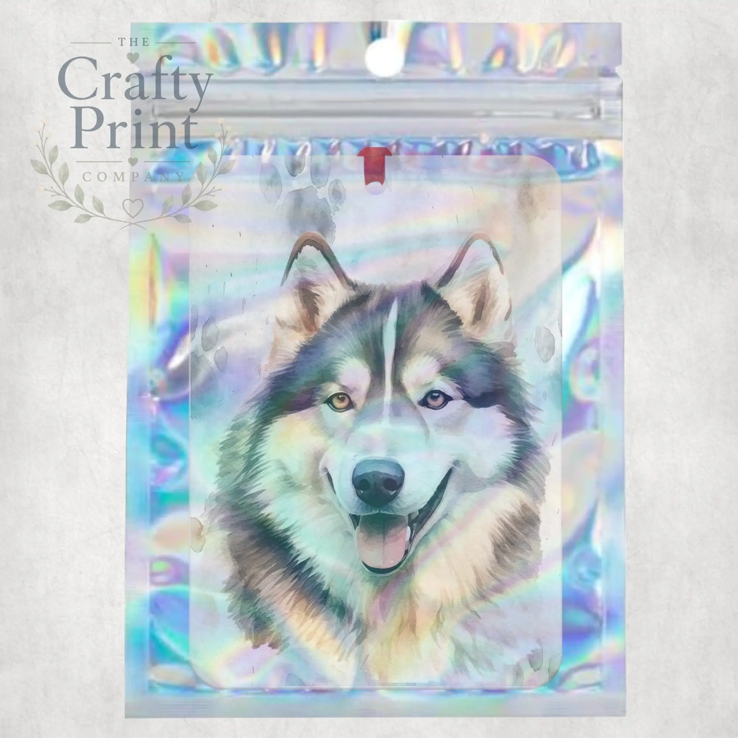 Alaskan Malamute Paw Print Car Air Freshener - Vehicle