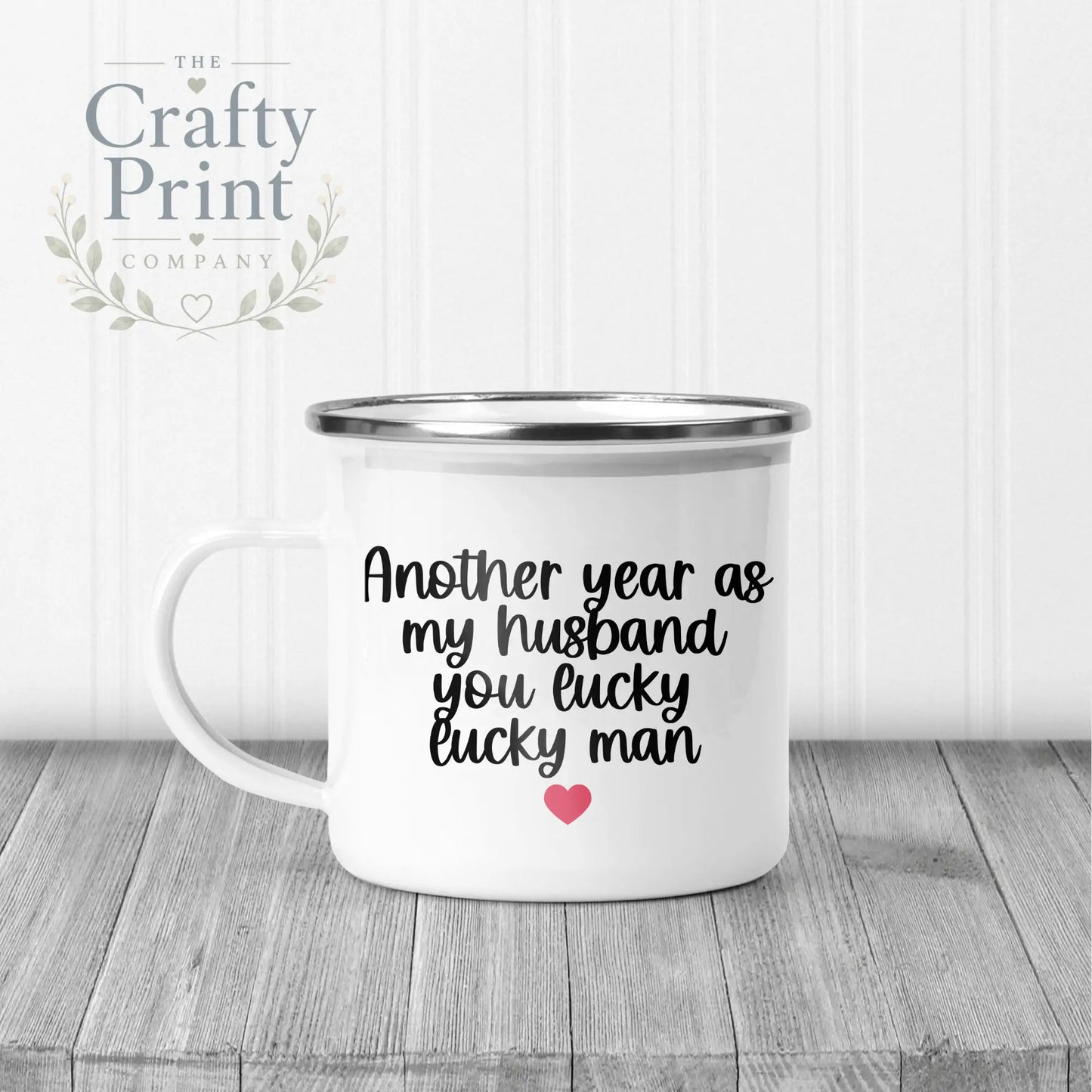 Another Year as my Husband Mug - Enamel - Mugs