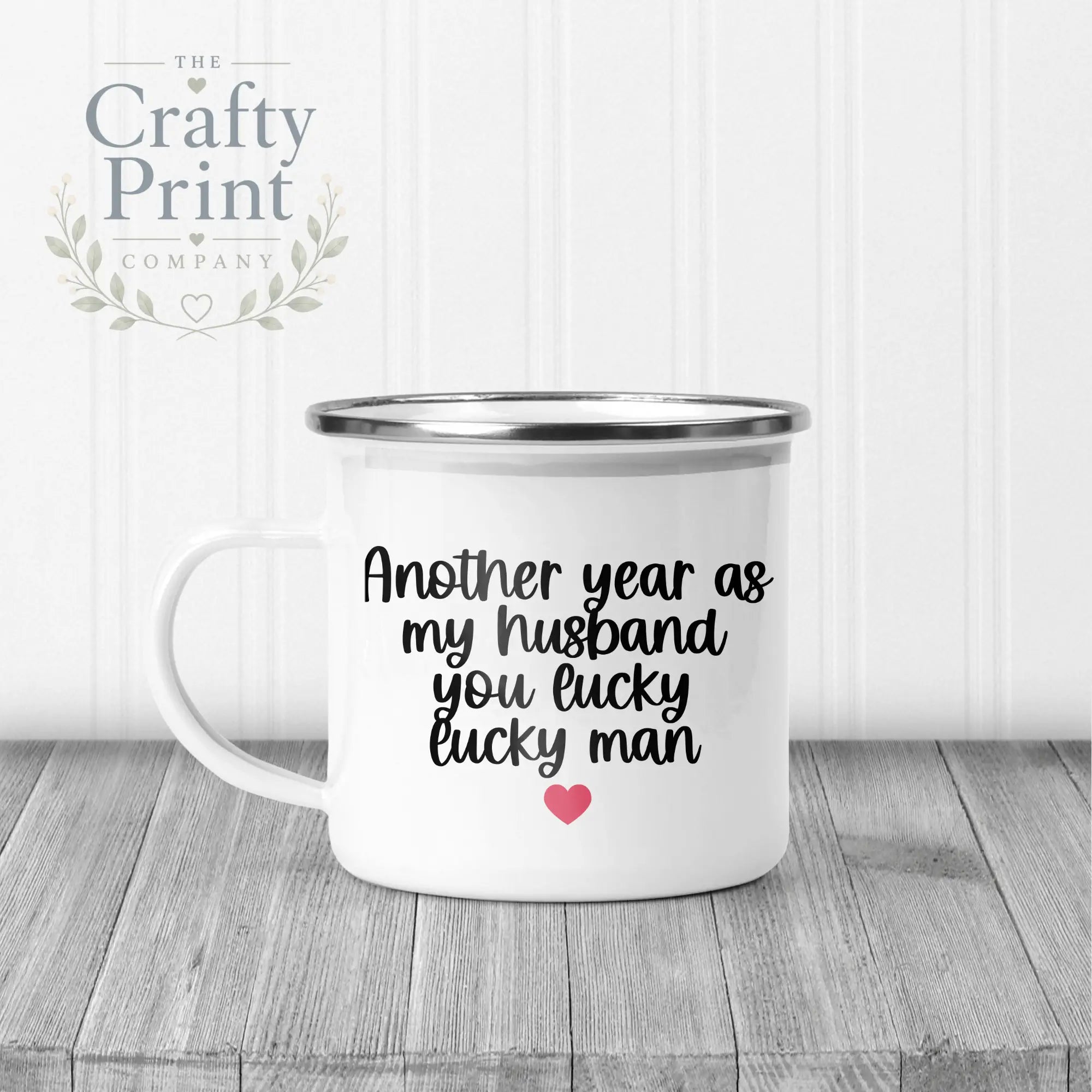 Another Year as my Husband Mug - Enamel - Mugs