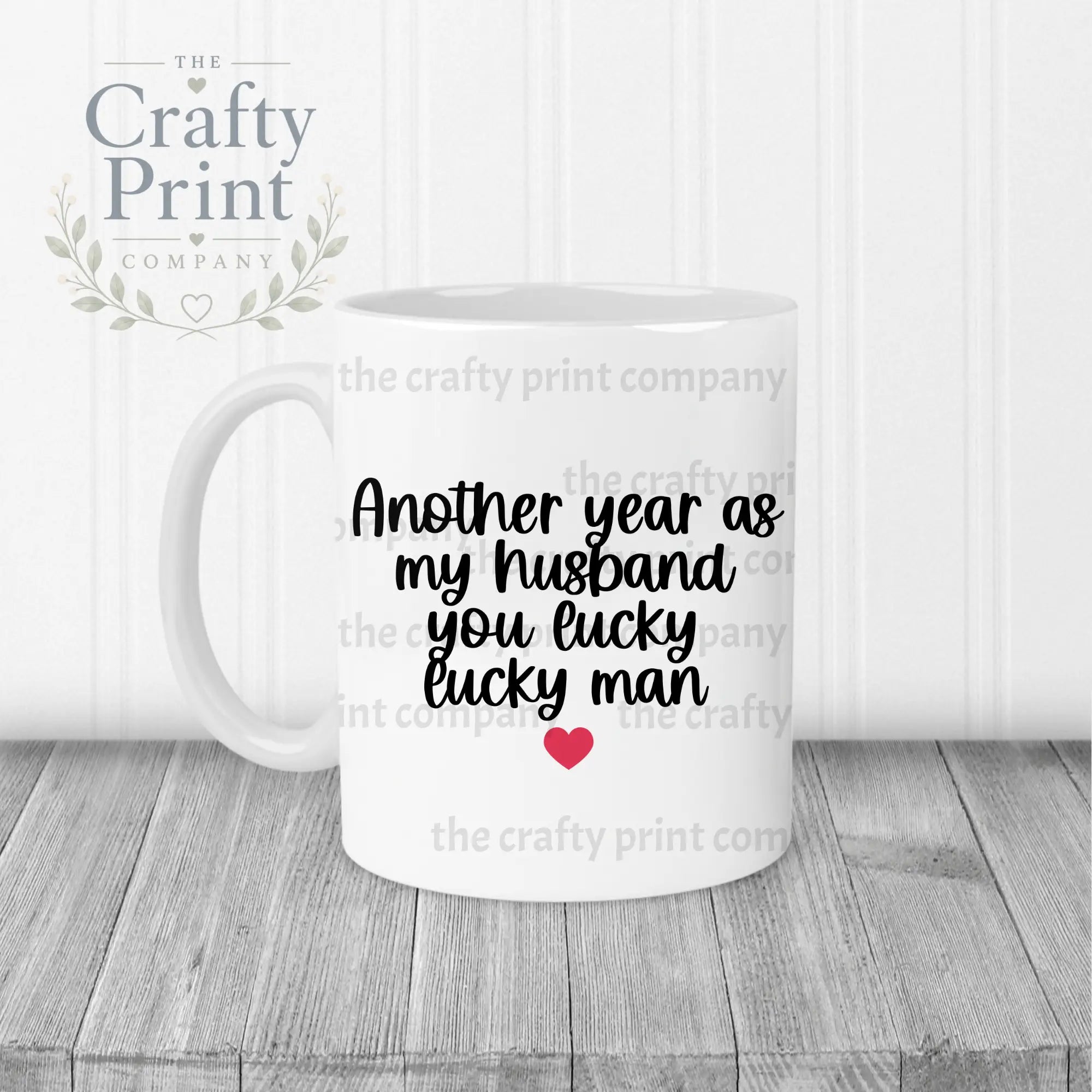 Another Year as my Husband Mug - White Handle & Inner - Mugs