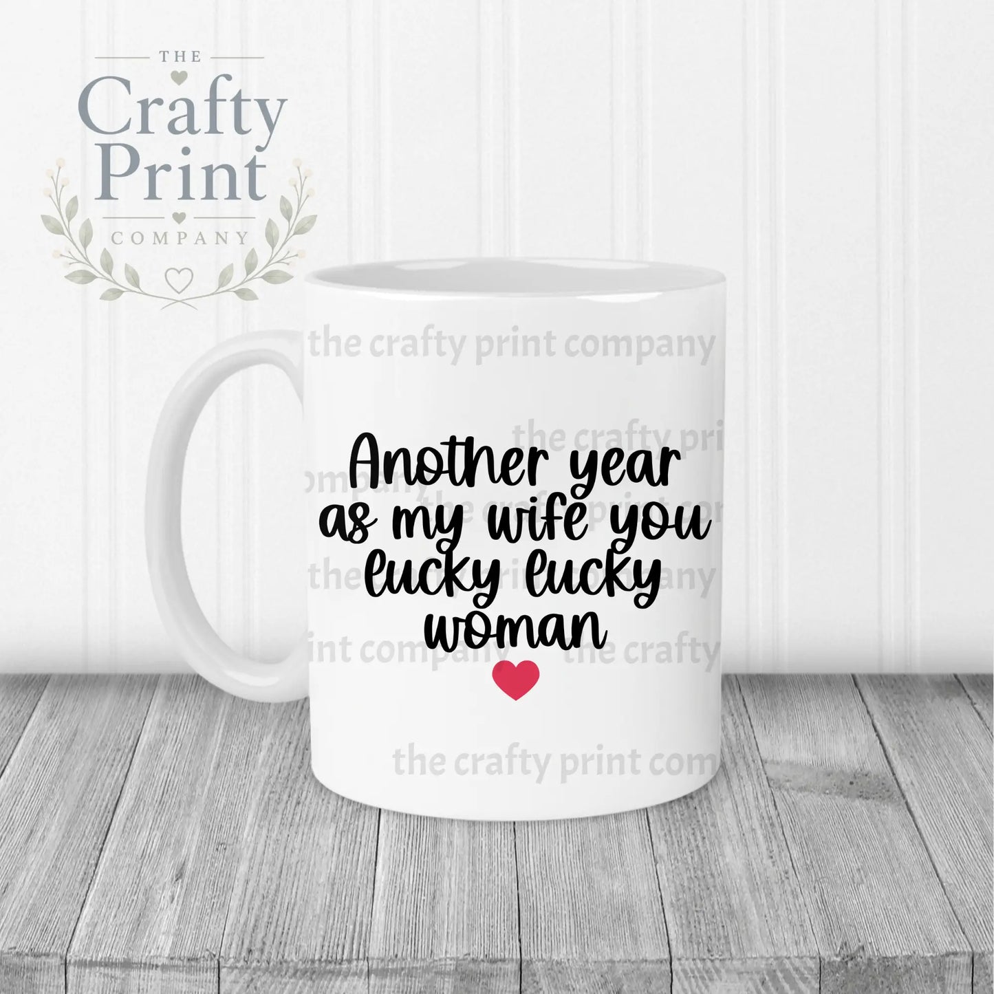Another Year as my Wife Mug - White Handle & Inner - Mugs