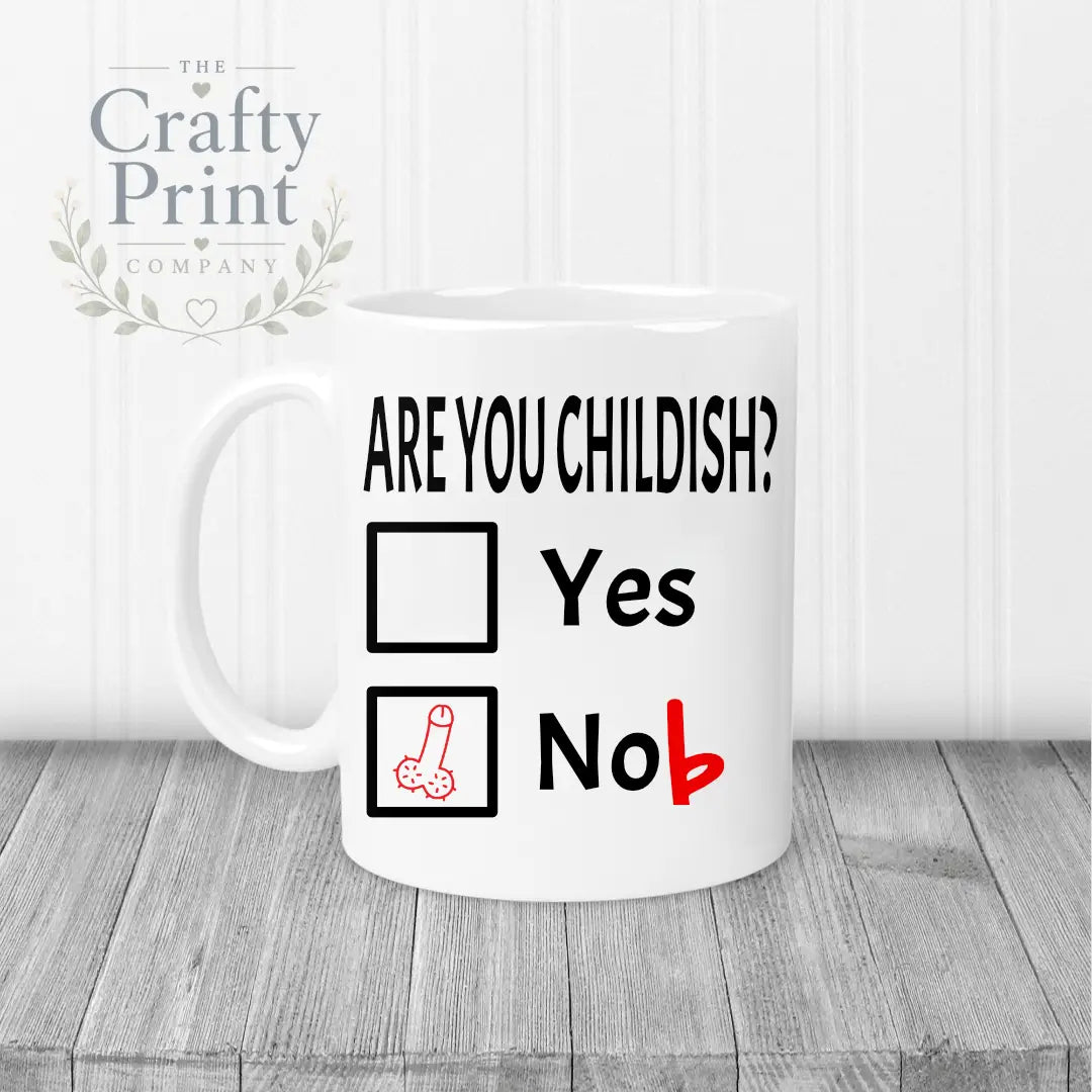 Are you Childish? Mug - White Handle & Inner - Mugs