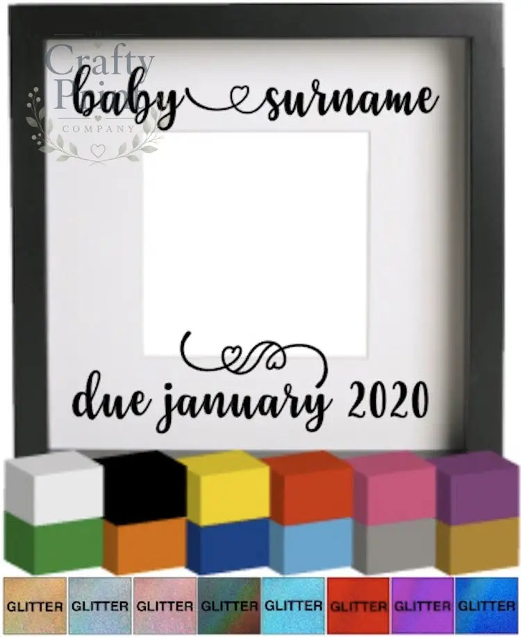 Baby scan Personalised Vinyl Decal Sticker - Decorative