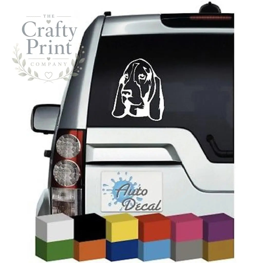 Basset Hound Dog Car Sticker - Bumper Stickers