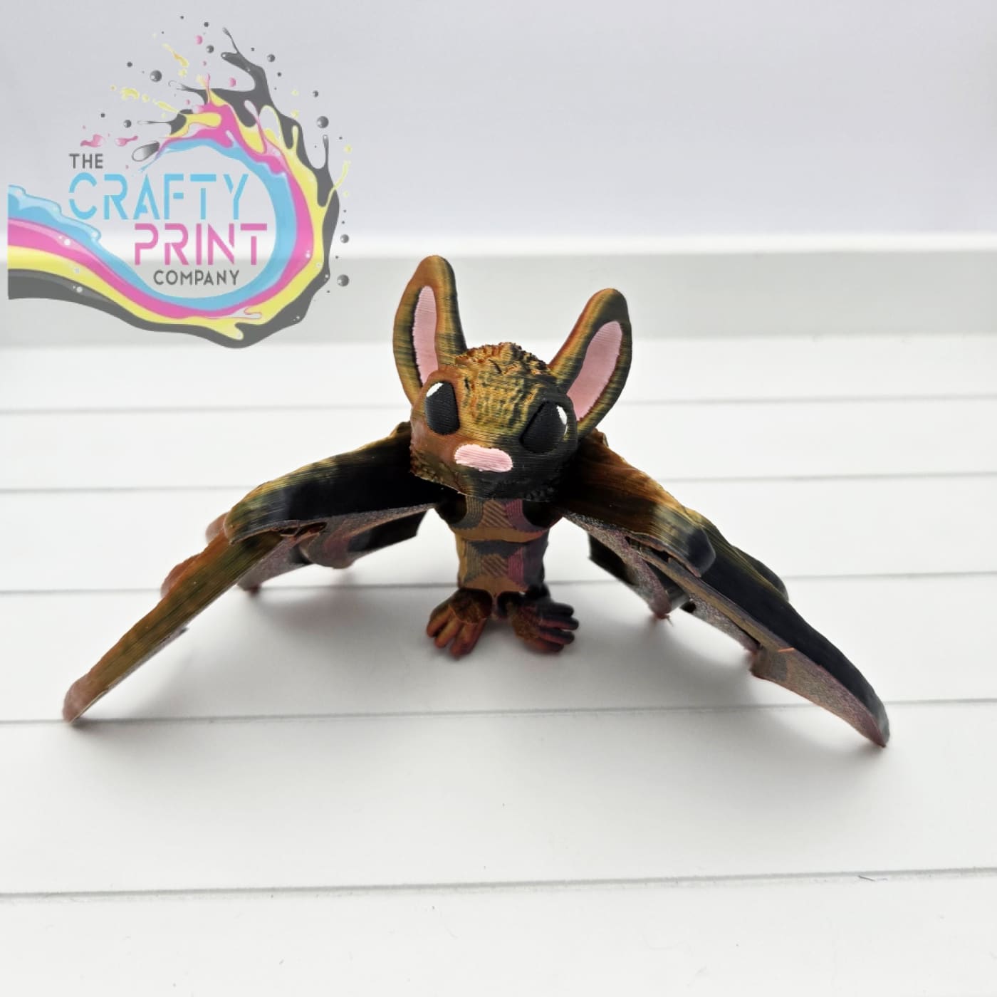 Bat Articulated Flexi Fidget Toy – The Crafty Print Company