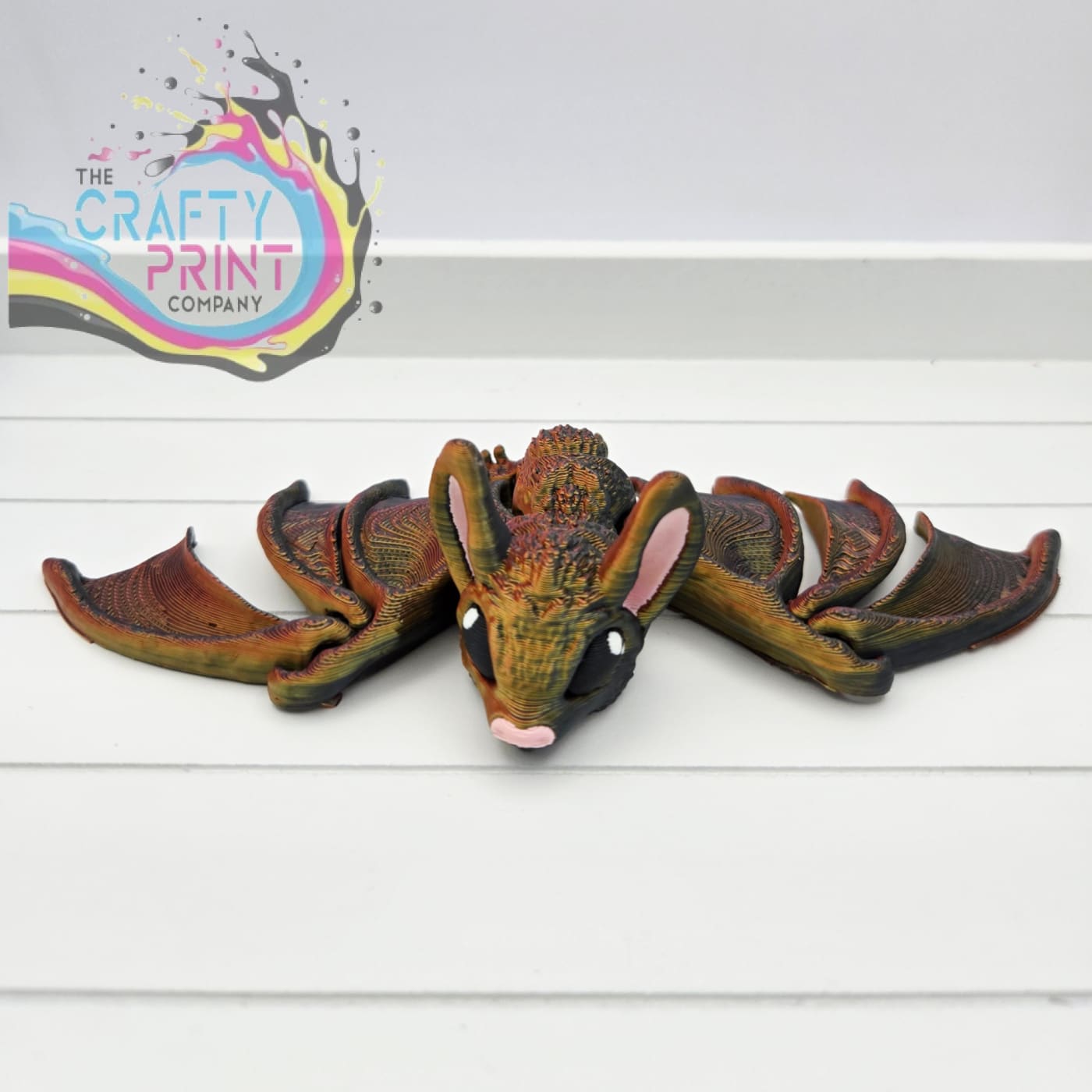 Bat Articulated Flexi Fidget Toy – The Crafty Print Company