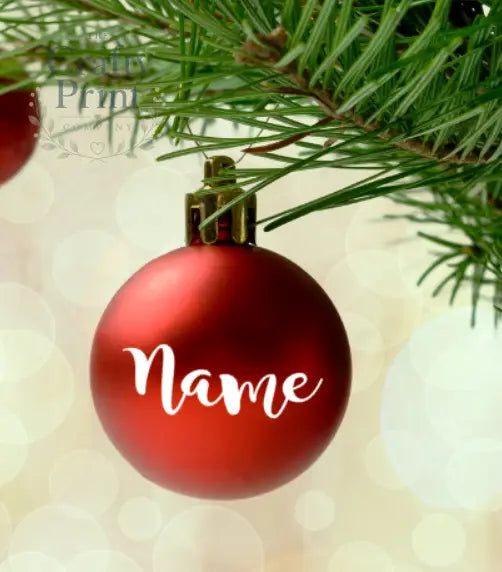Bauble Writing V3 Sticker - Decorative Stickers