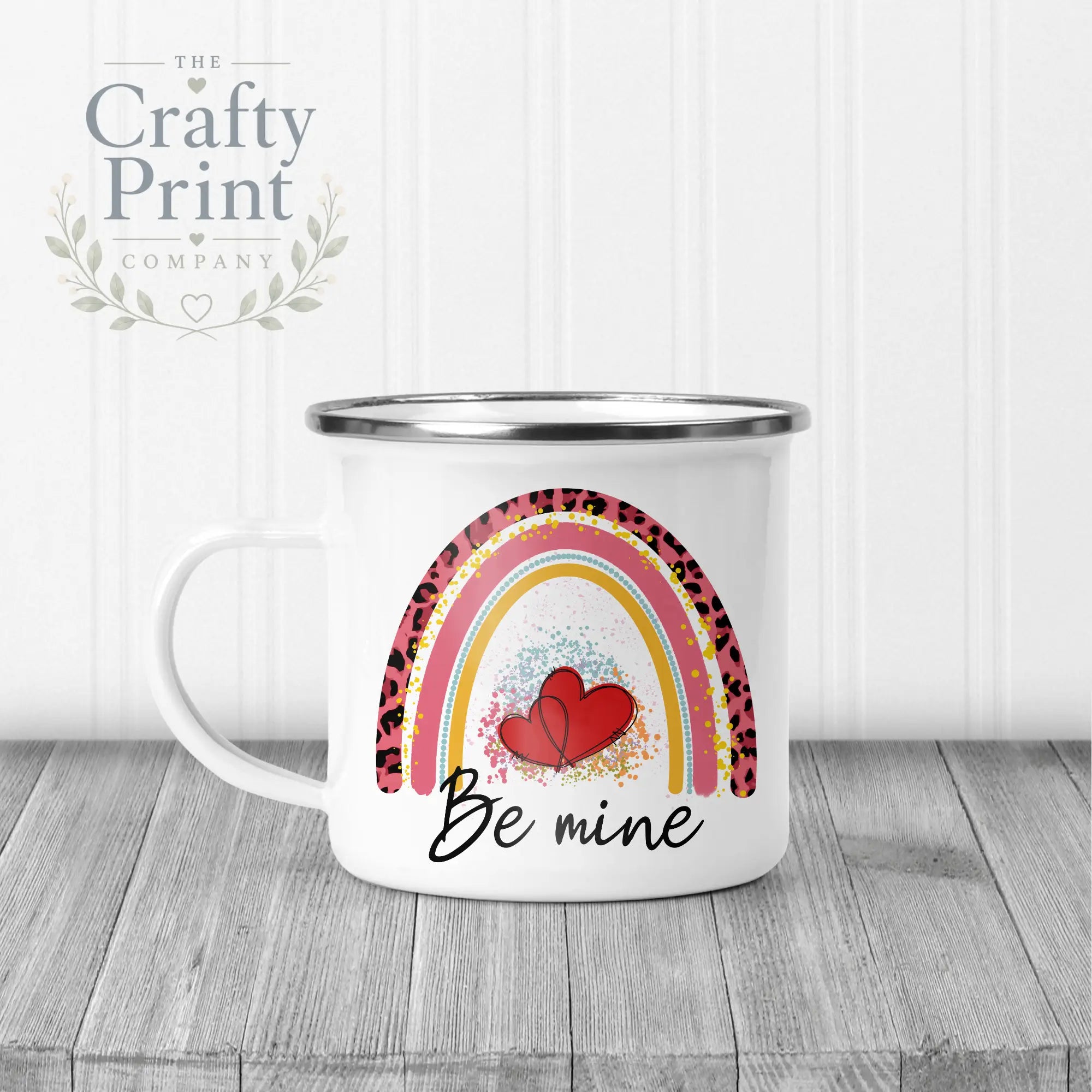 Be Mine Rainbow Mug - Enamel - Mugs