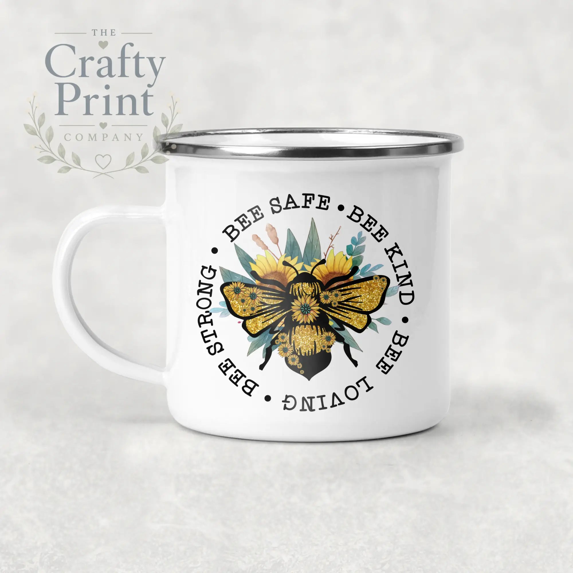 Bee Safe Kind Mug - Enamel - Mugs