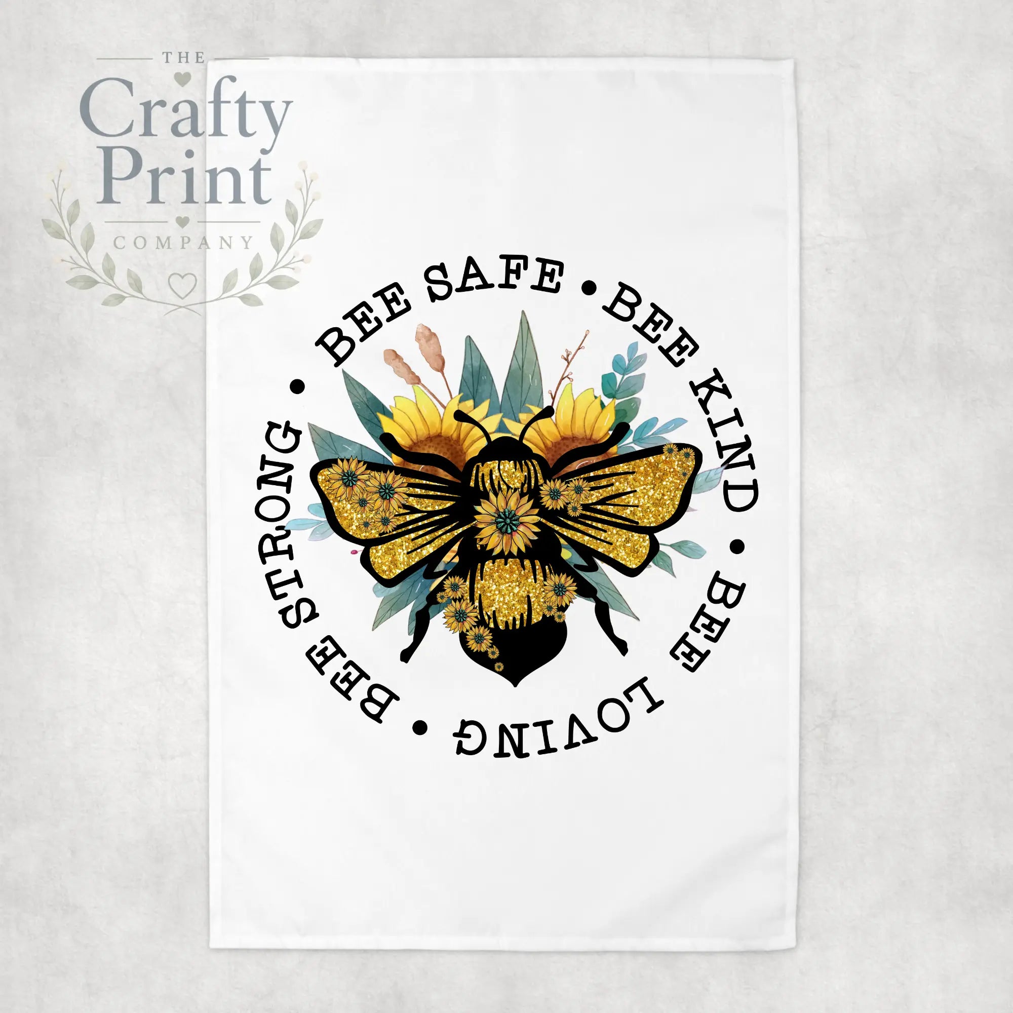 Bee Safe Kind Tea Towel - Kitchen Towels