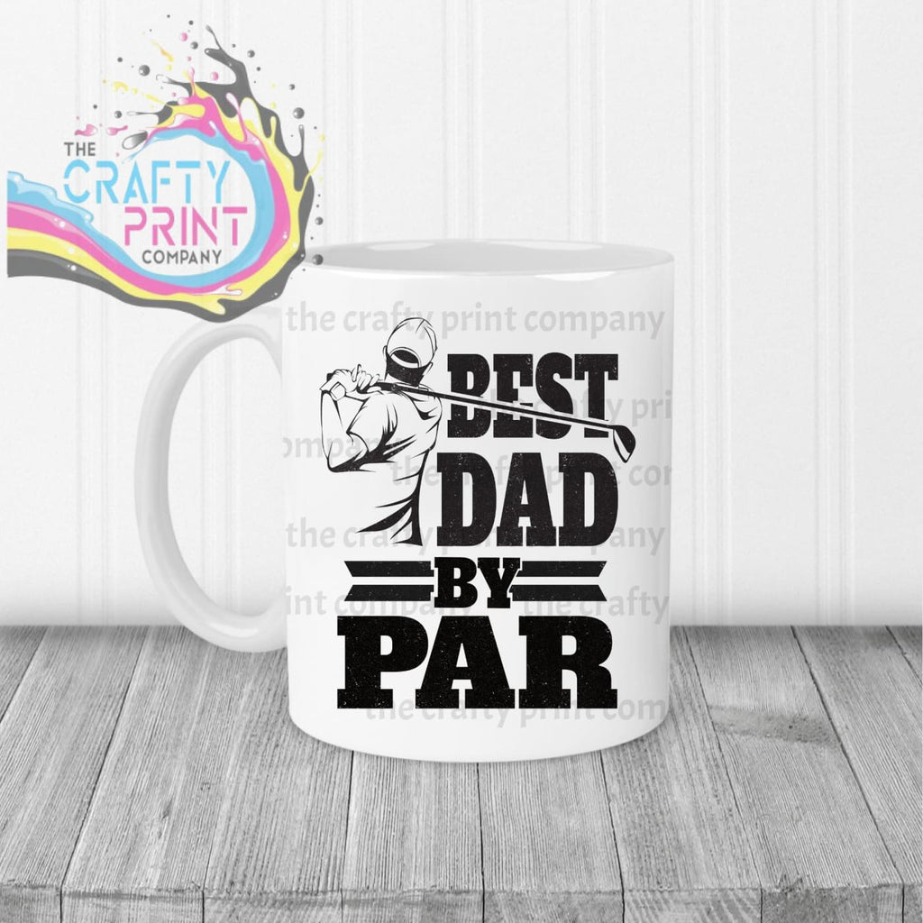 Best Dad by Par Mug - White Handle & Inner - Mugs