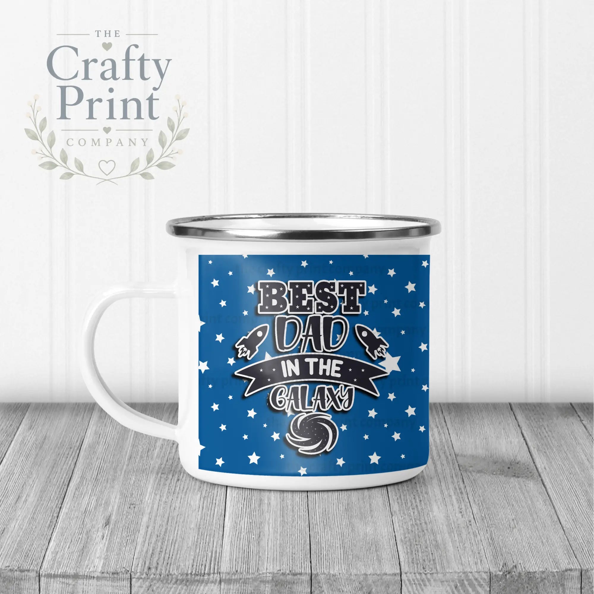 Best Dad in the Galaxy Mug - Enamel - Mugs