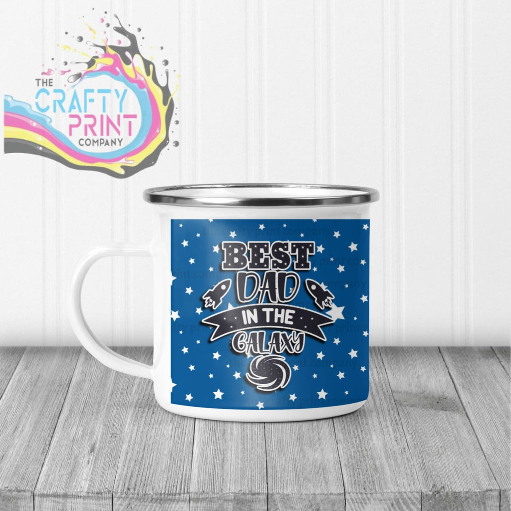 Best Dad in the Galaxy Mug - Enamel - Mugs