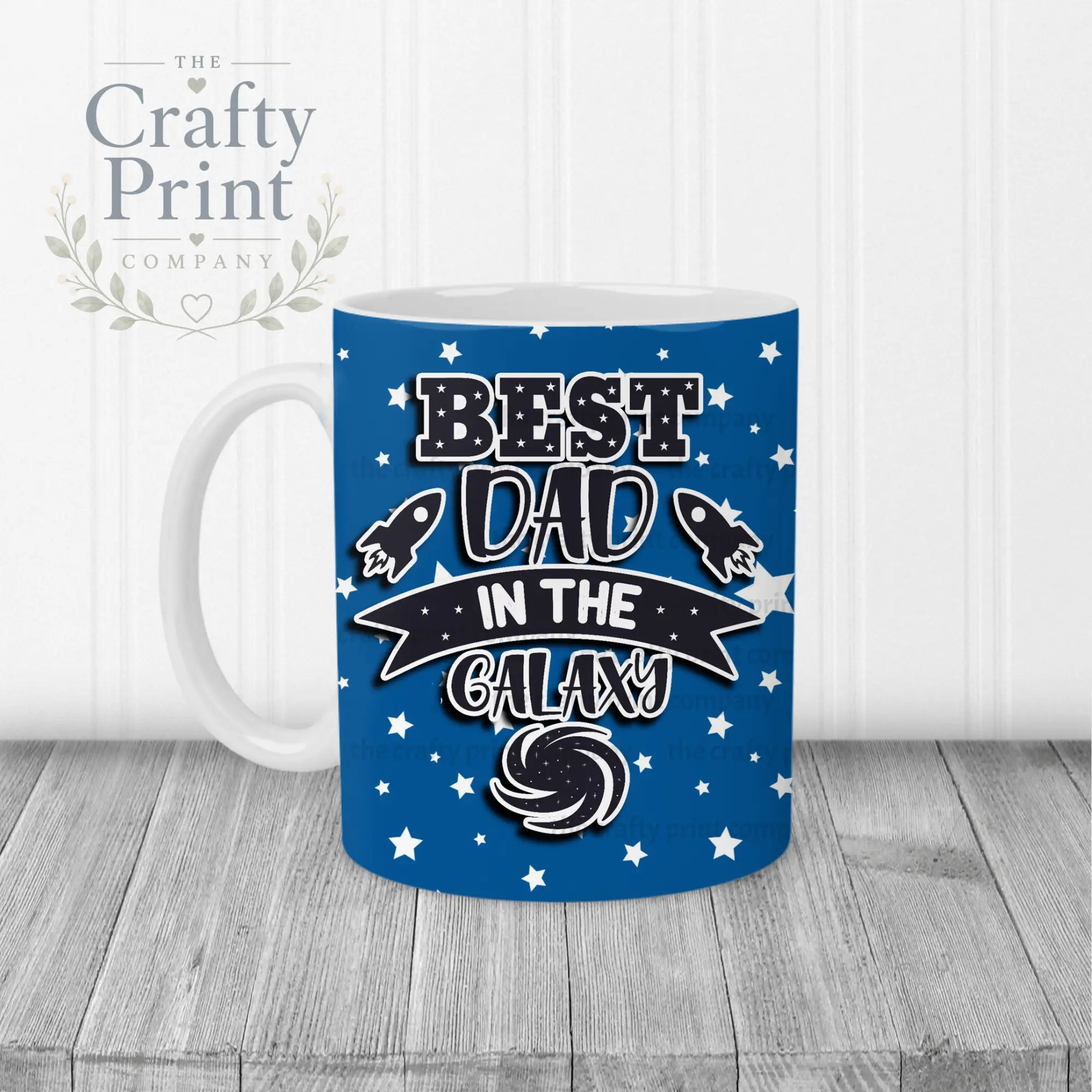 Best Dad in the Galaxy Mug - White Handle & Inner - Mugs